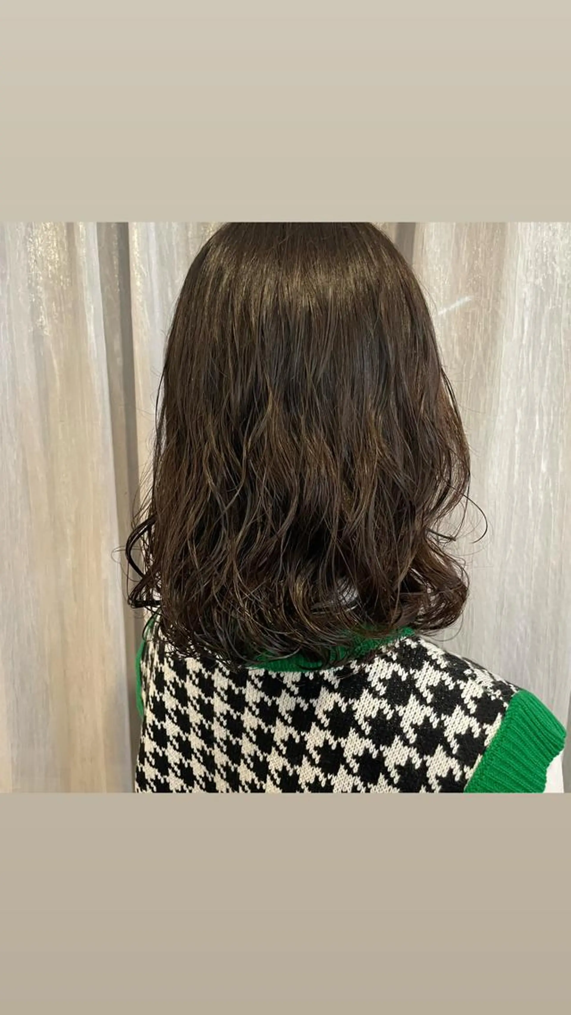 ミディアム パーマ salowin SHIBUYA me+店所属・kasumi/渋谷/ パーマのヘアスタイル