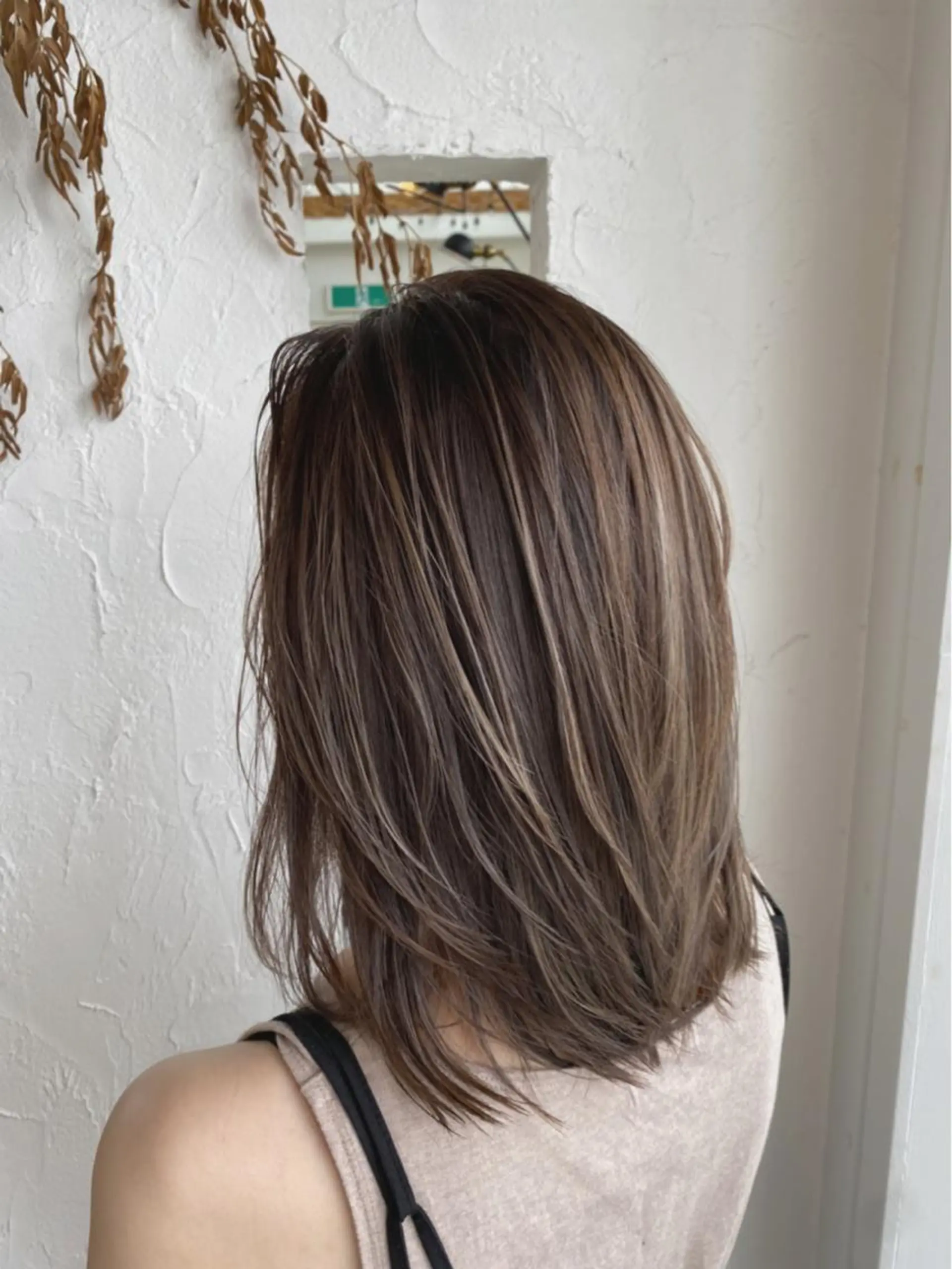 ミディアム カラー パーマ メンズ ネイル 美容室 ソンリエのヘアスタイル