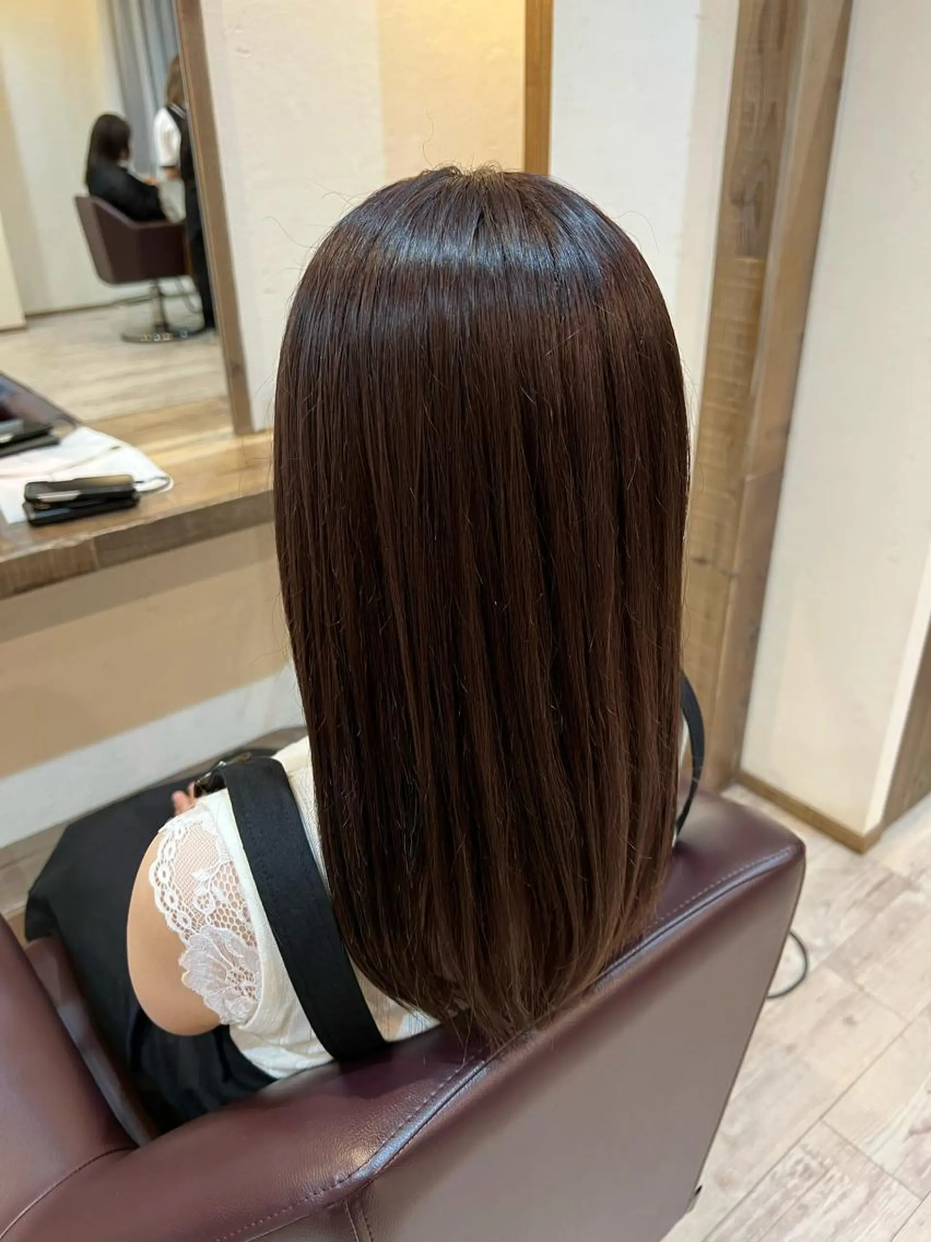 ミディアム カラー ラベンダーカラー ピンクカラー ピンクラベンダー ヘアカラー トリートメント 工藤 梨花のヘアスタイル