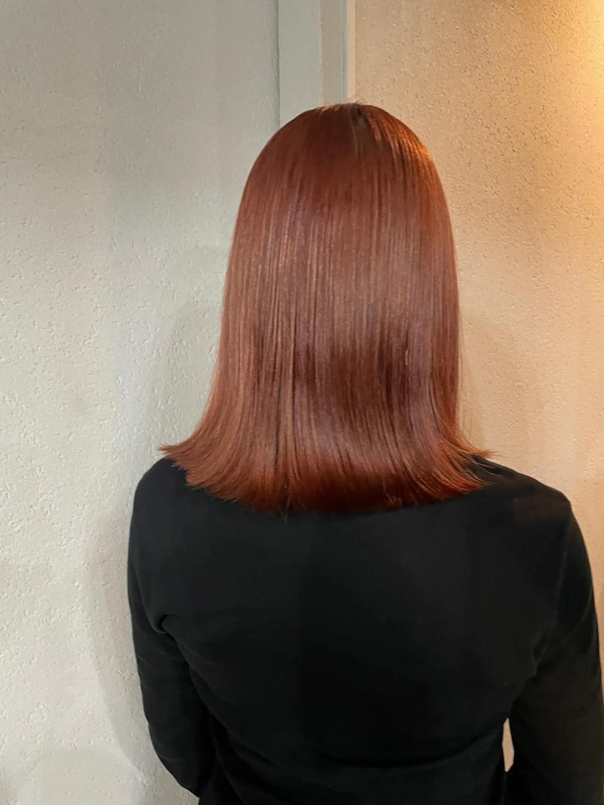 ミディアム カラー オレンジ ヘアカラー 吉田一輝 外国人パーマのヘアスタイル