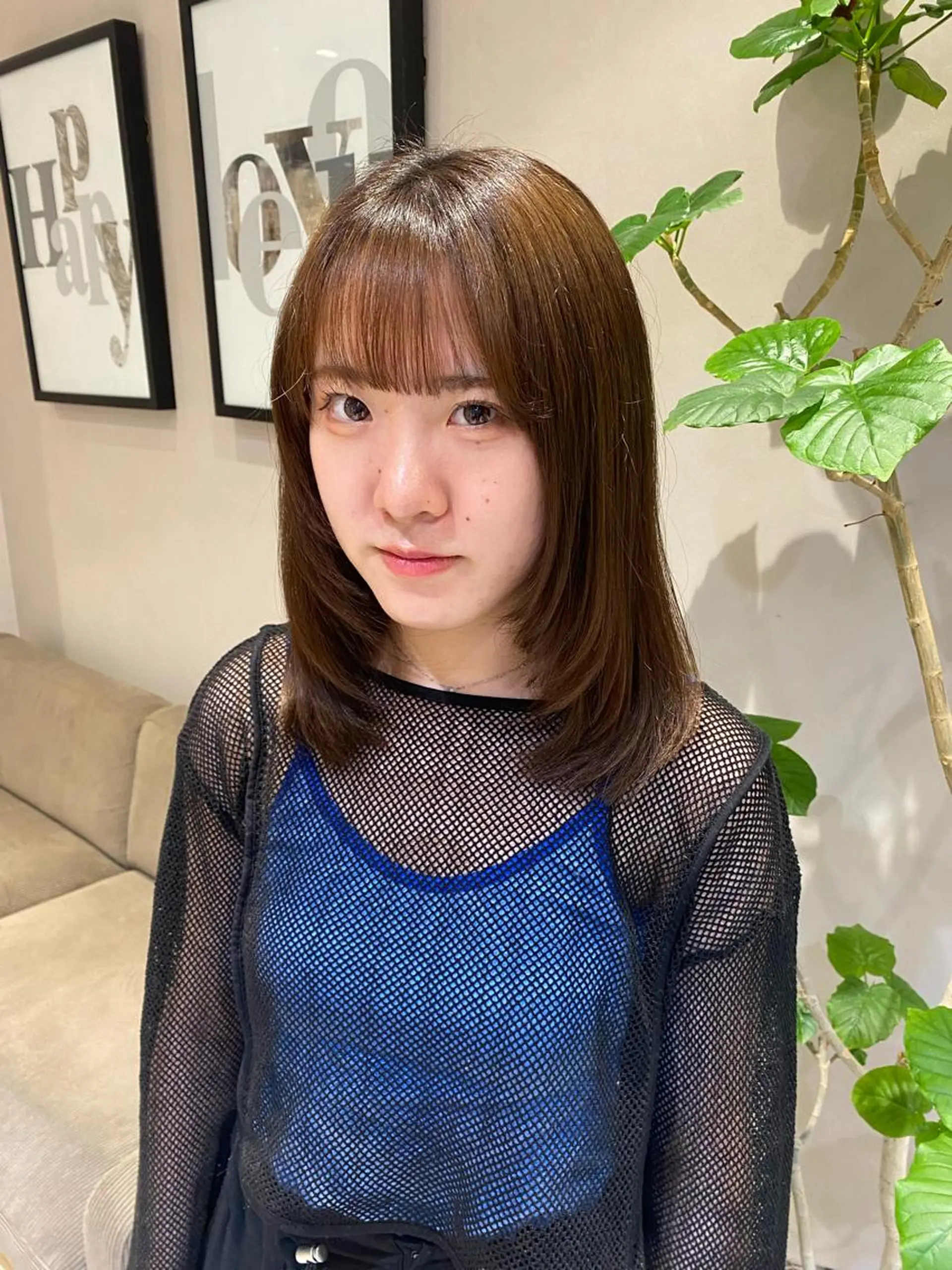 ミディアム Misaki ║ツヤカラーのヘアスタイル