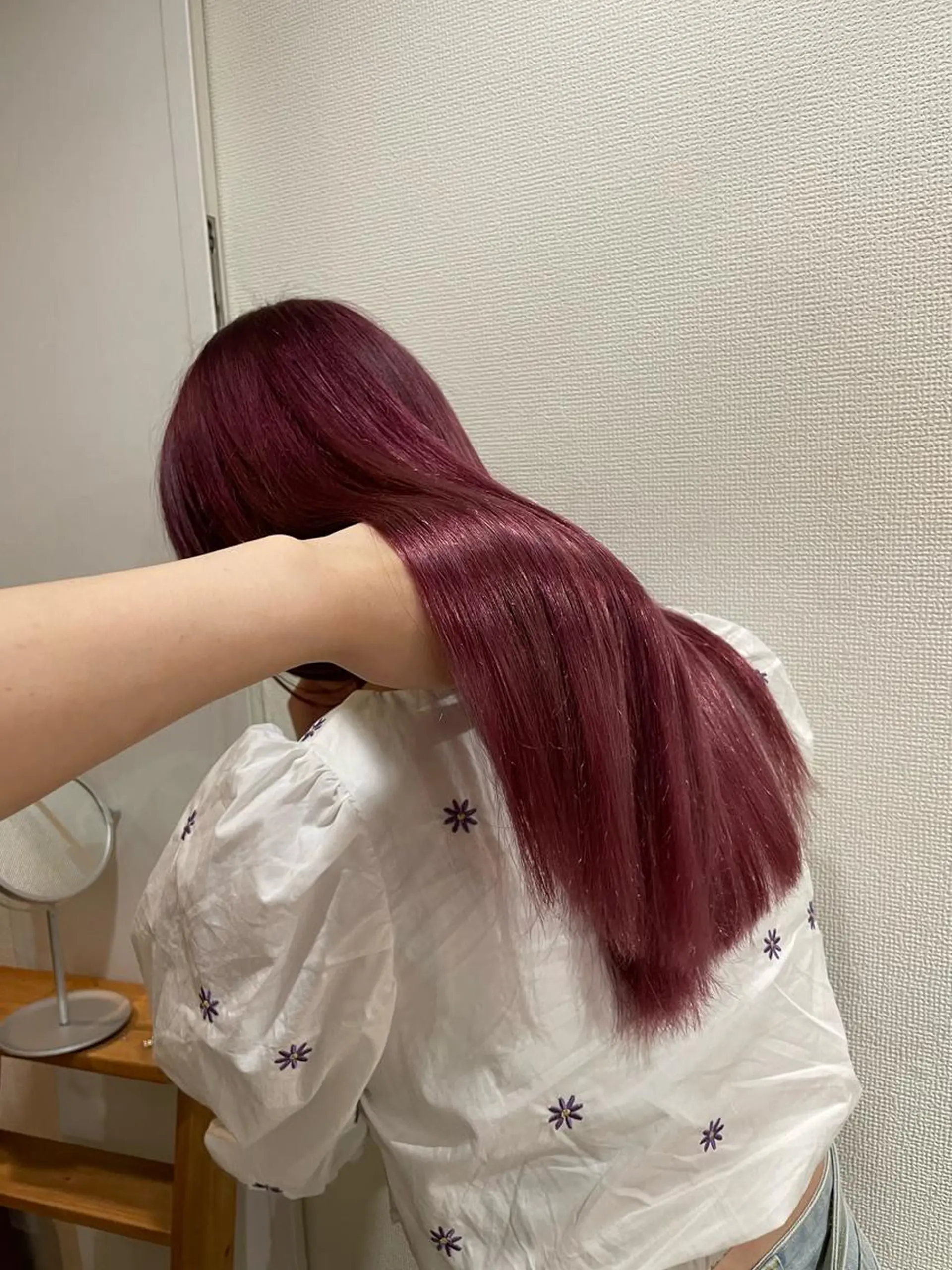 ロング パープルカラー be.perch所属・山口 朔弥のヘアスタイル