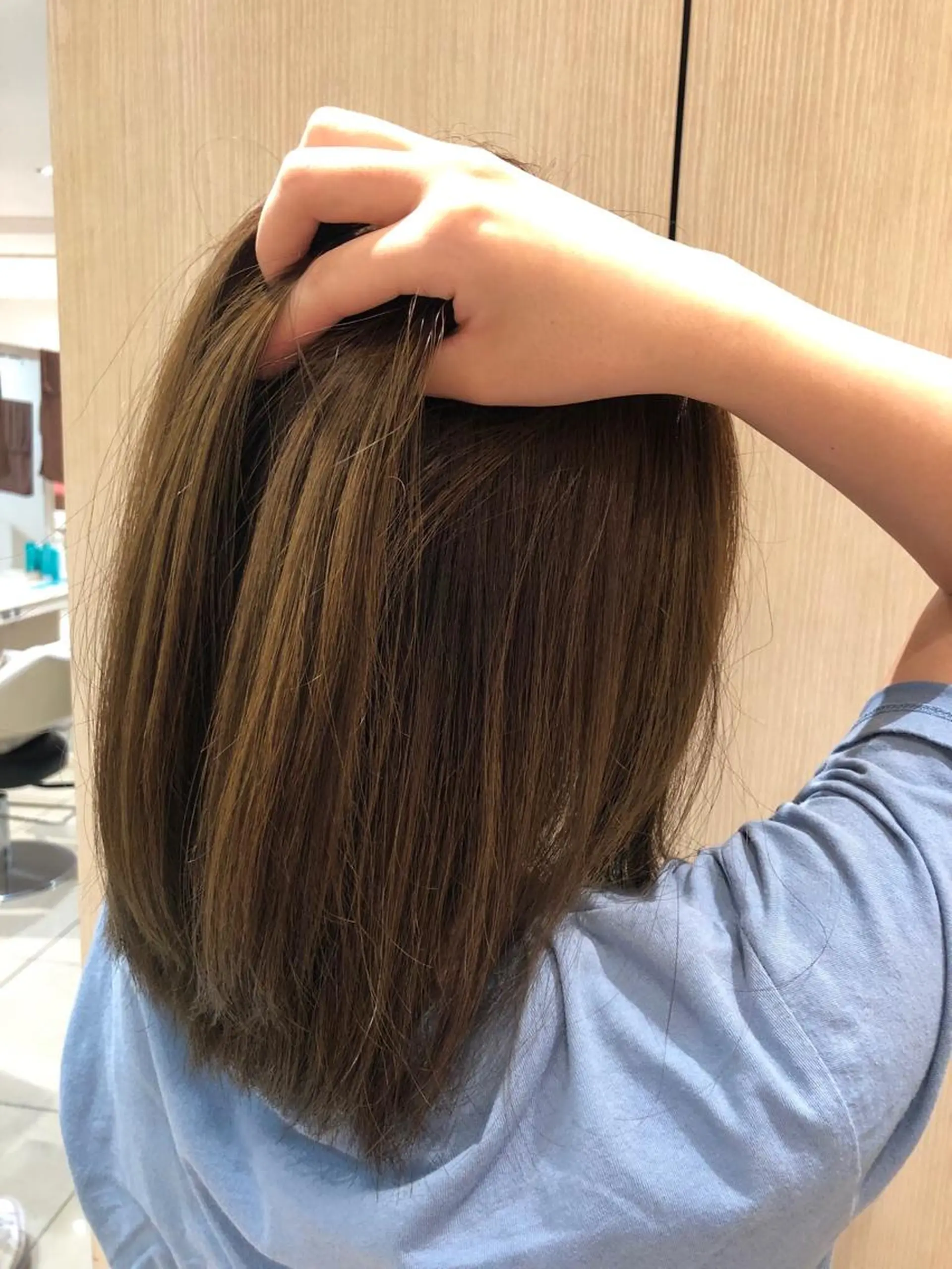 ミディアム カラー ヘアアレンジ 韓国ヘアメイク🎀/ 縮毛矯正✨山本媛香のヘアスタイル