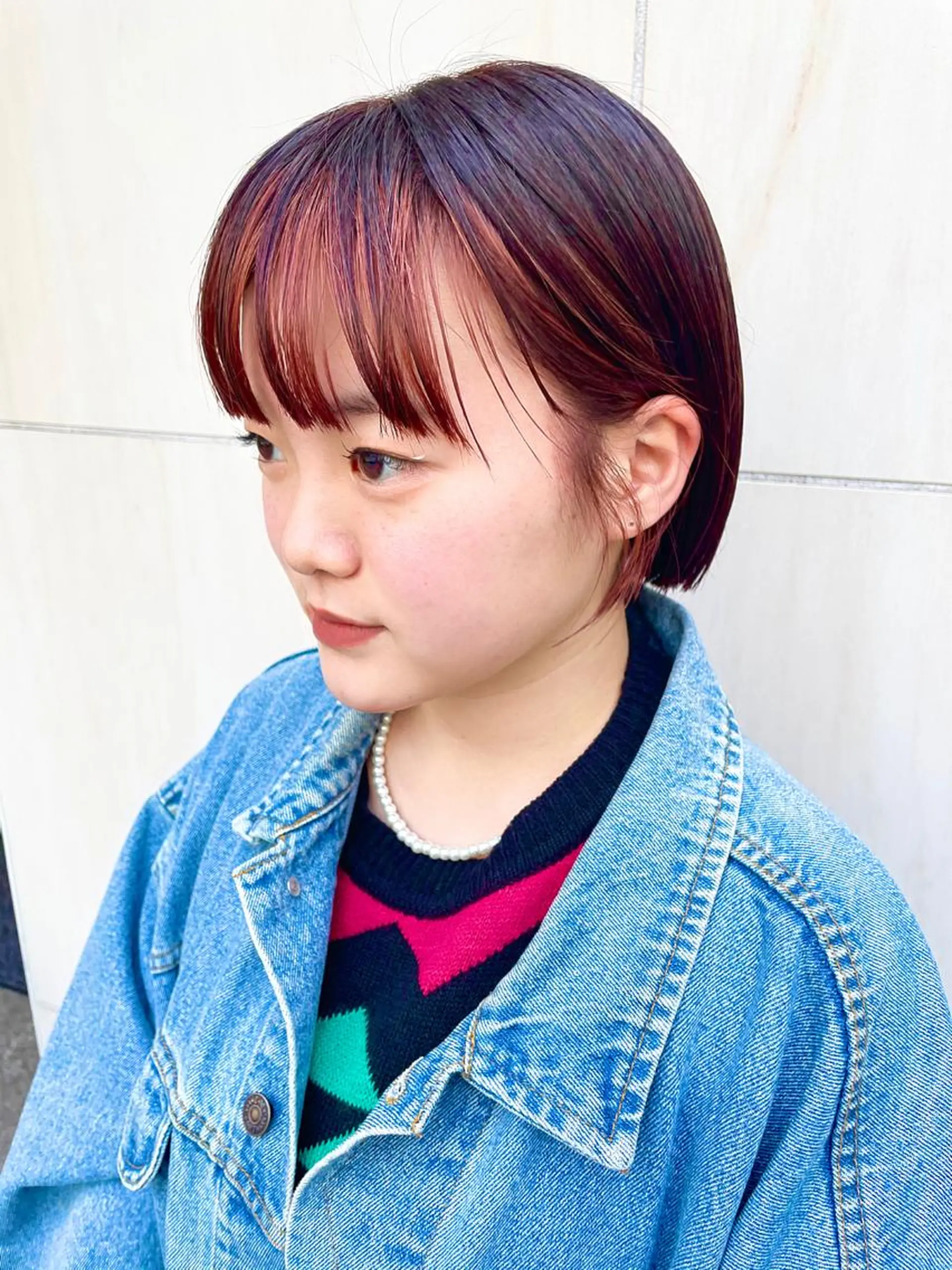 ショート カラー パーマ ヘアアレンジ メンズ キッズ ネイル マツエク・マツパ メンズインナーカラー インナーカラー カット ヘアカラー トリートメント tatsumi/ボブ ウルフ/レイヤーのヘアスタイル