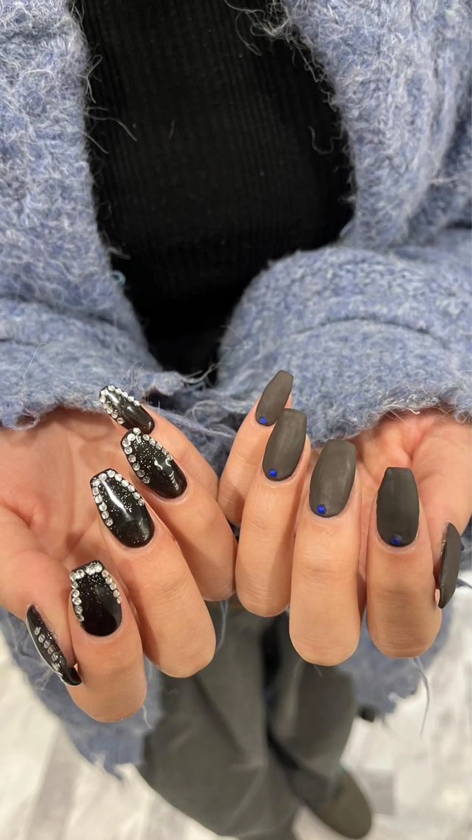 カラー ネイル マツエク・マツパ マットネイル ストーンネイル ハンドネイル mai🤍縮毛酸性ス トレート/アイリストのヘアスタイル