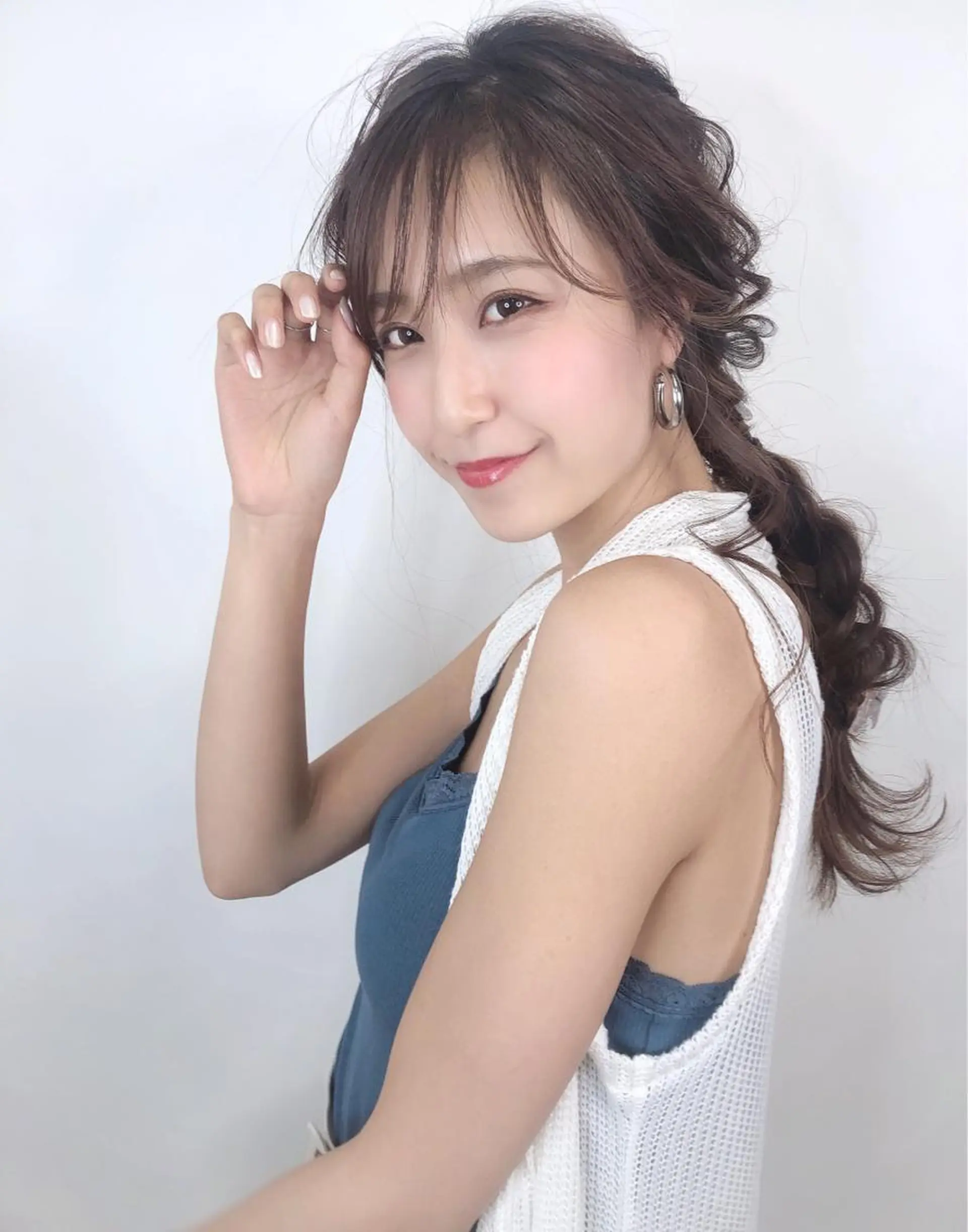ロング カラー ヘアアレンジ omocha hair salon所属・大嶋 伸吾のヘアスタイル