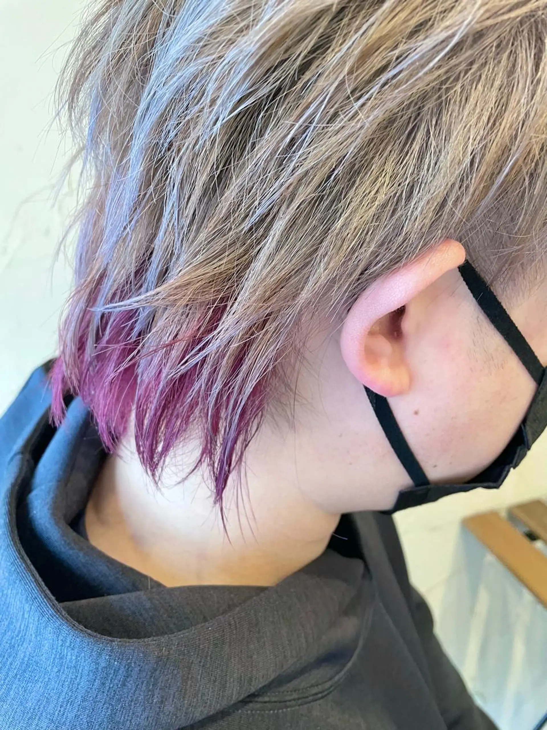 ショート カラー メンズ メンズウルフカット ウルフカット カット ヘアカラー メンズ特化/パーマ指 名No.1/百瀬太郎のヘアスタイル