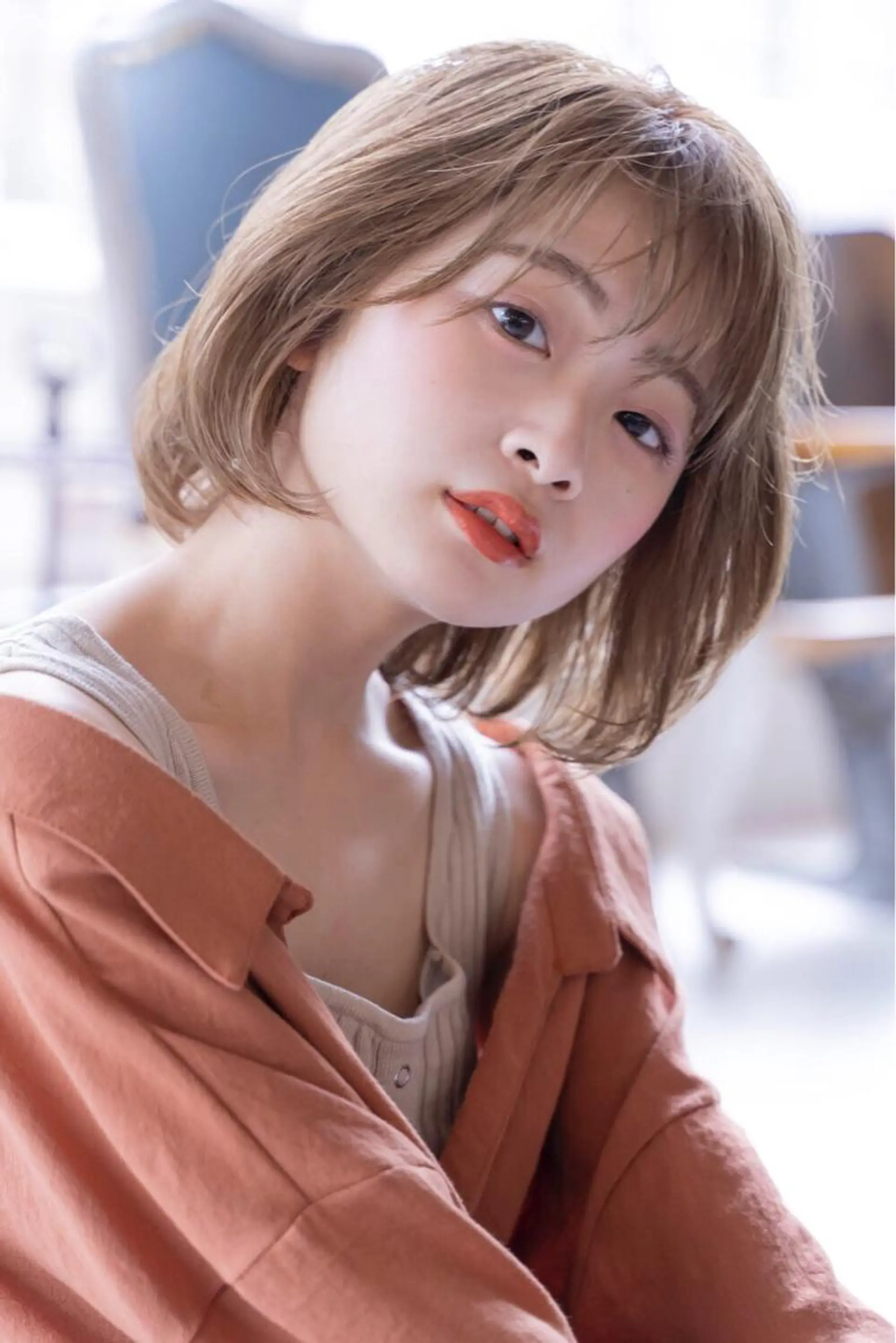 ミディアム カラー 💘透明感カラー💘 沖本 将宏のヘアスタイル