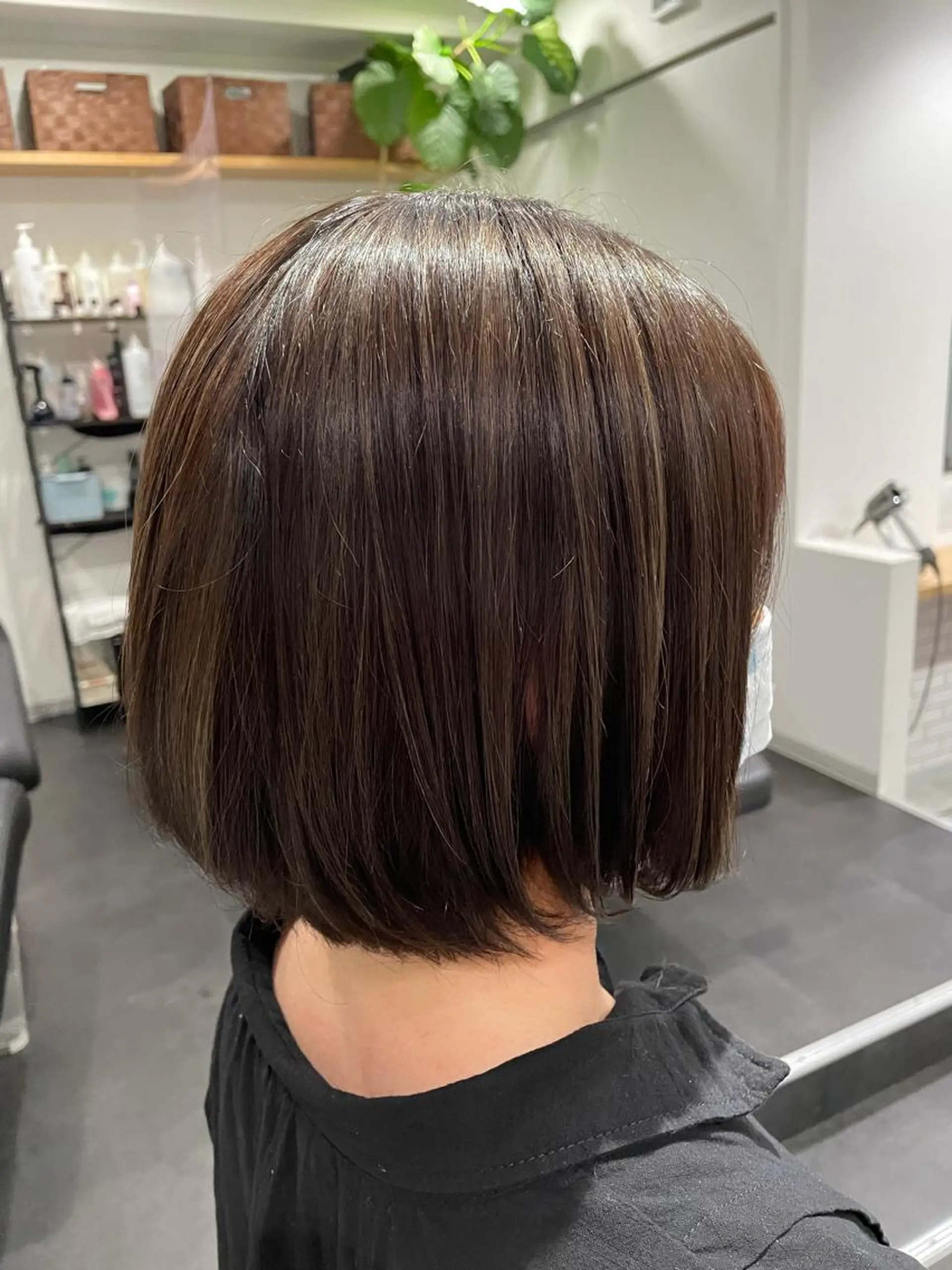 ショート カラー アッシュ ベージュカラー ハイライトカラー ハイライト 京都美容師 塩のヘアスタイル