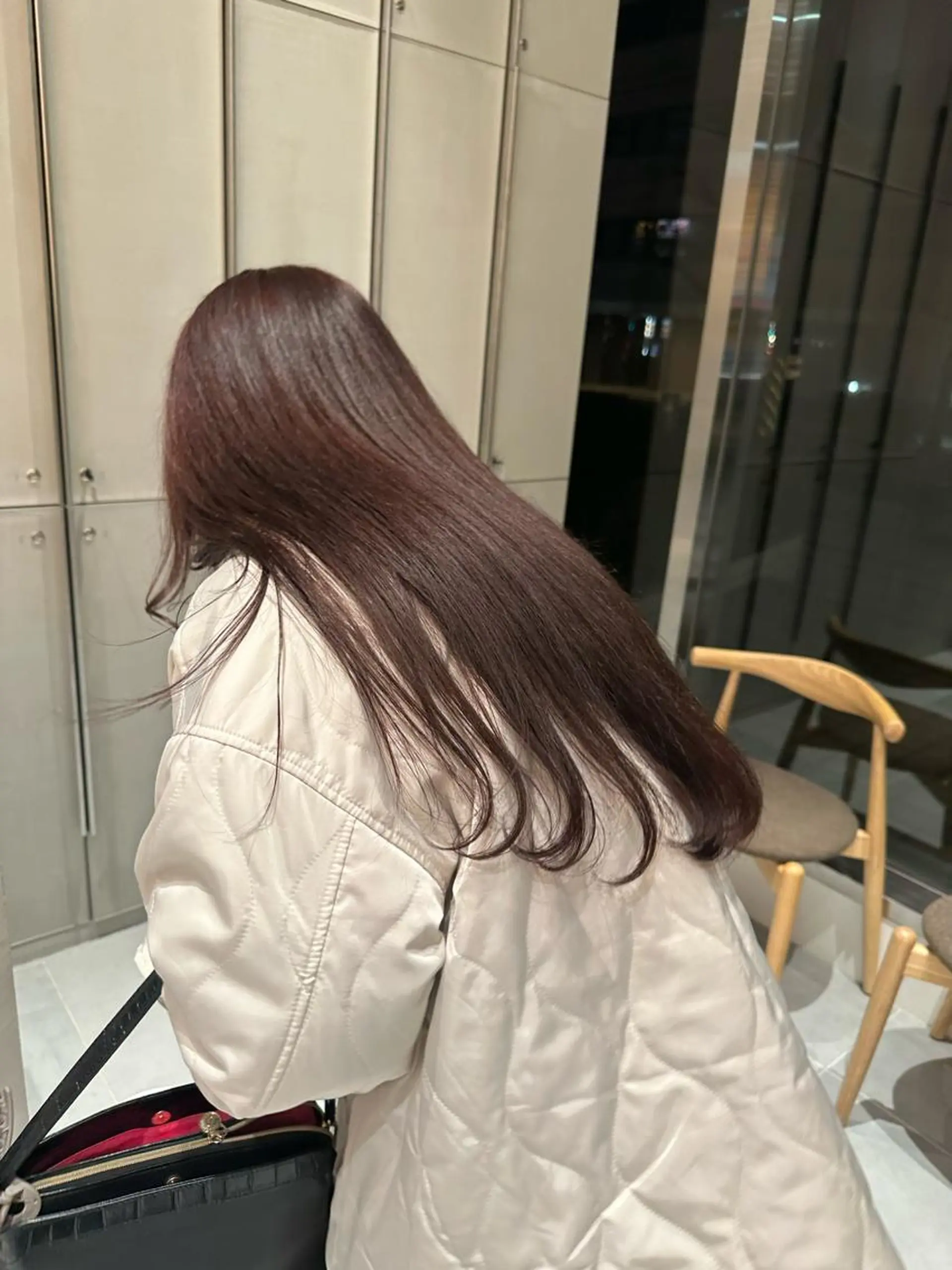 セミロング ヘアカラー ヘッドスパ ヘアセット 透ける艶カラー💎 ミオのヘアスタイル