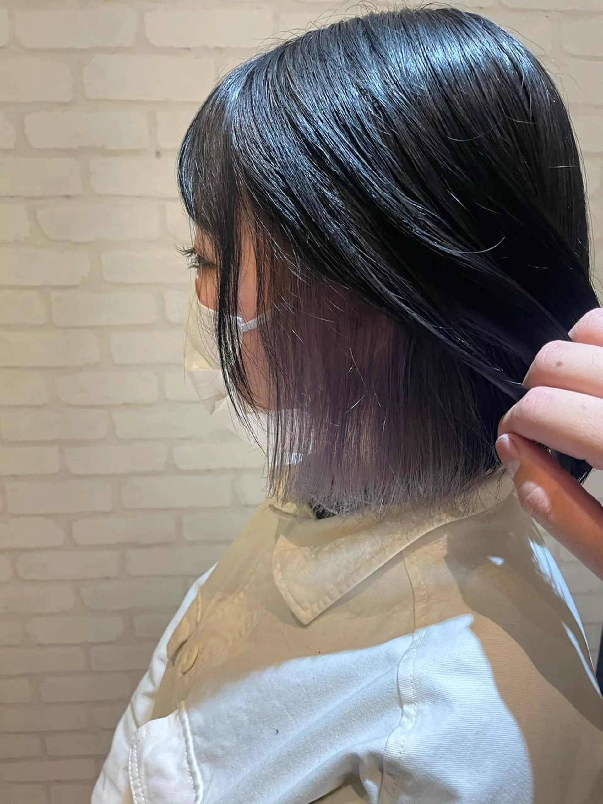 ミディアム カラー ケアブリーチ /髪質 改善/古橋圭史郎のヘアスタイル