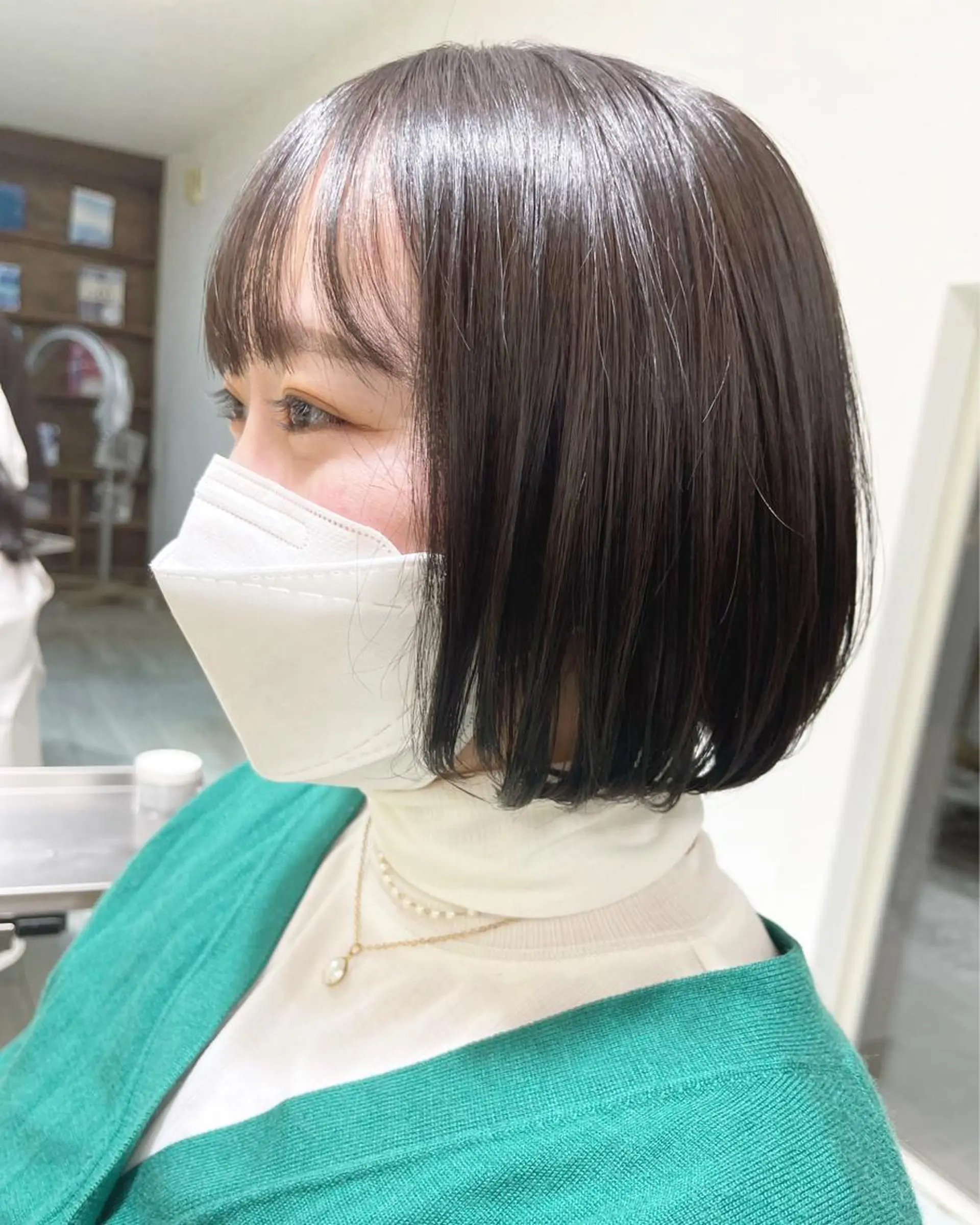 ミディアム ボブ トリートメント 剣持友希/ifh iizuka/高崎のヘアスタイル