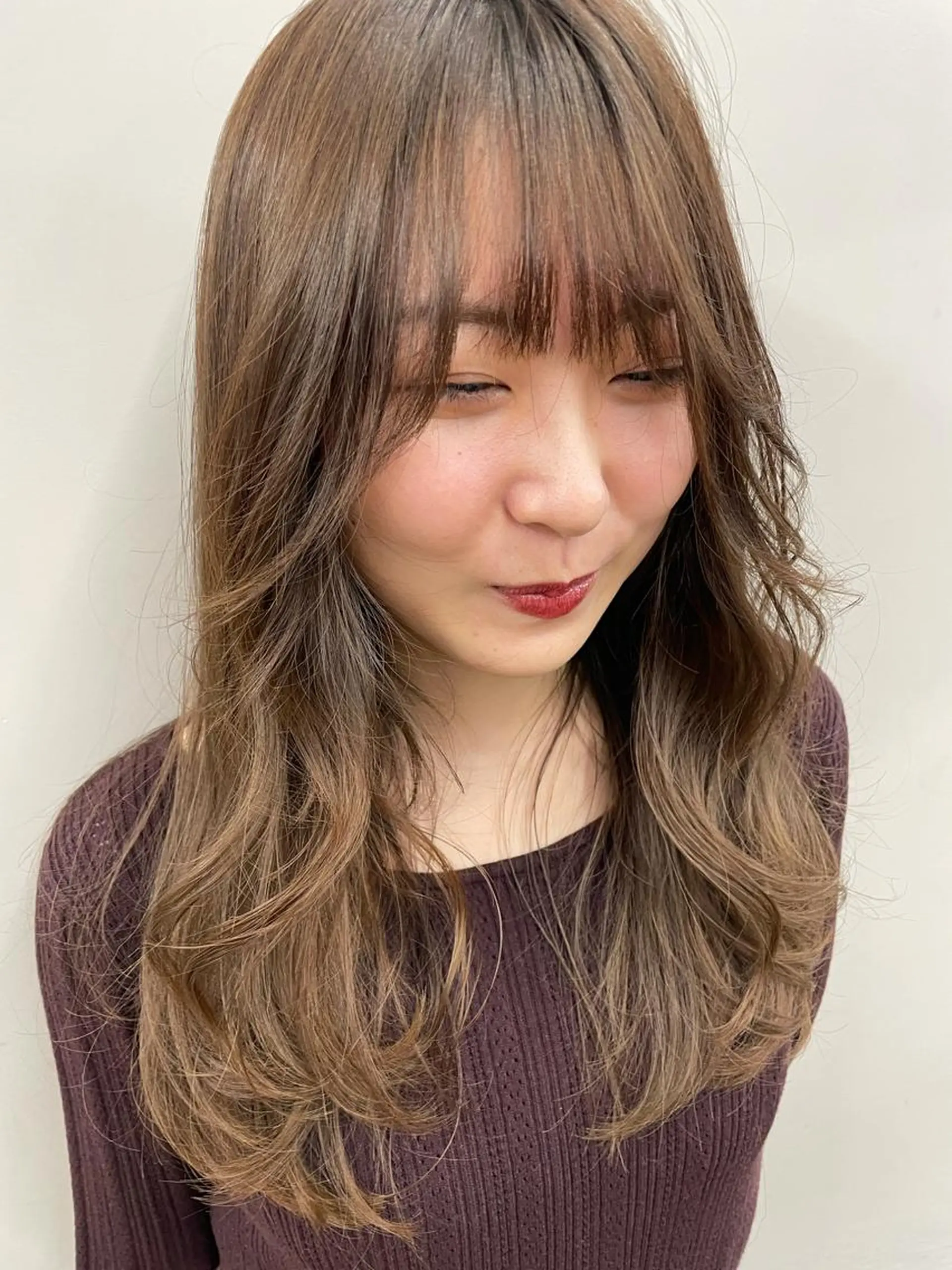 ロング カット ヘアカラー トリートメント 関 京磨のヘアスタイル