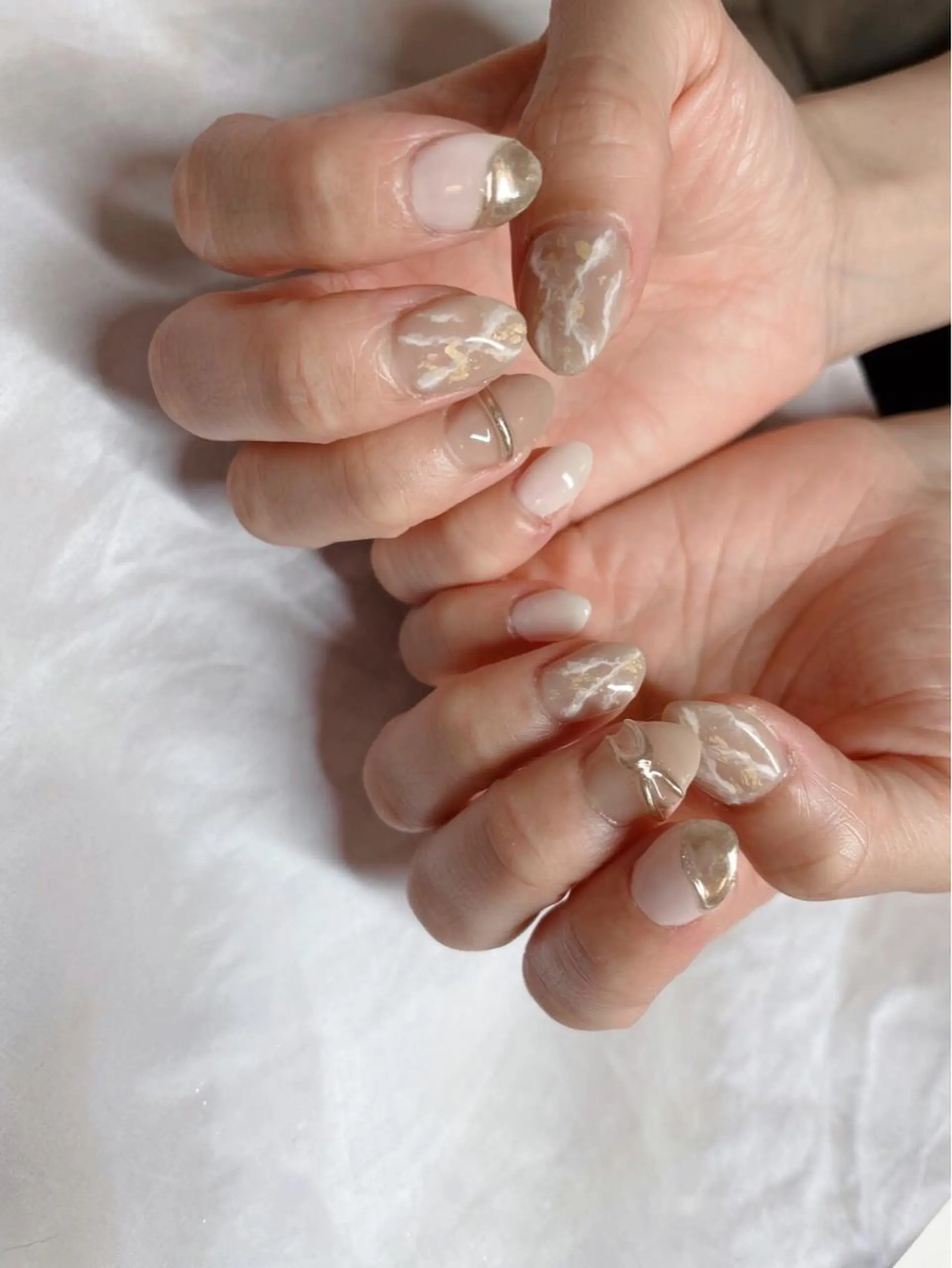 ネイル ニュアンスネイル 【ＯＲＧＡＮ】 nailのネイルデザイン