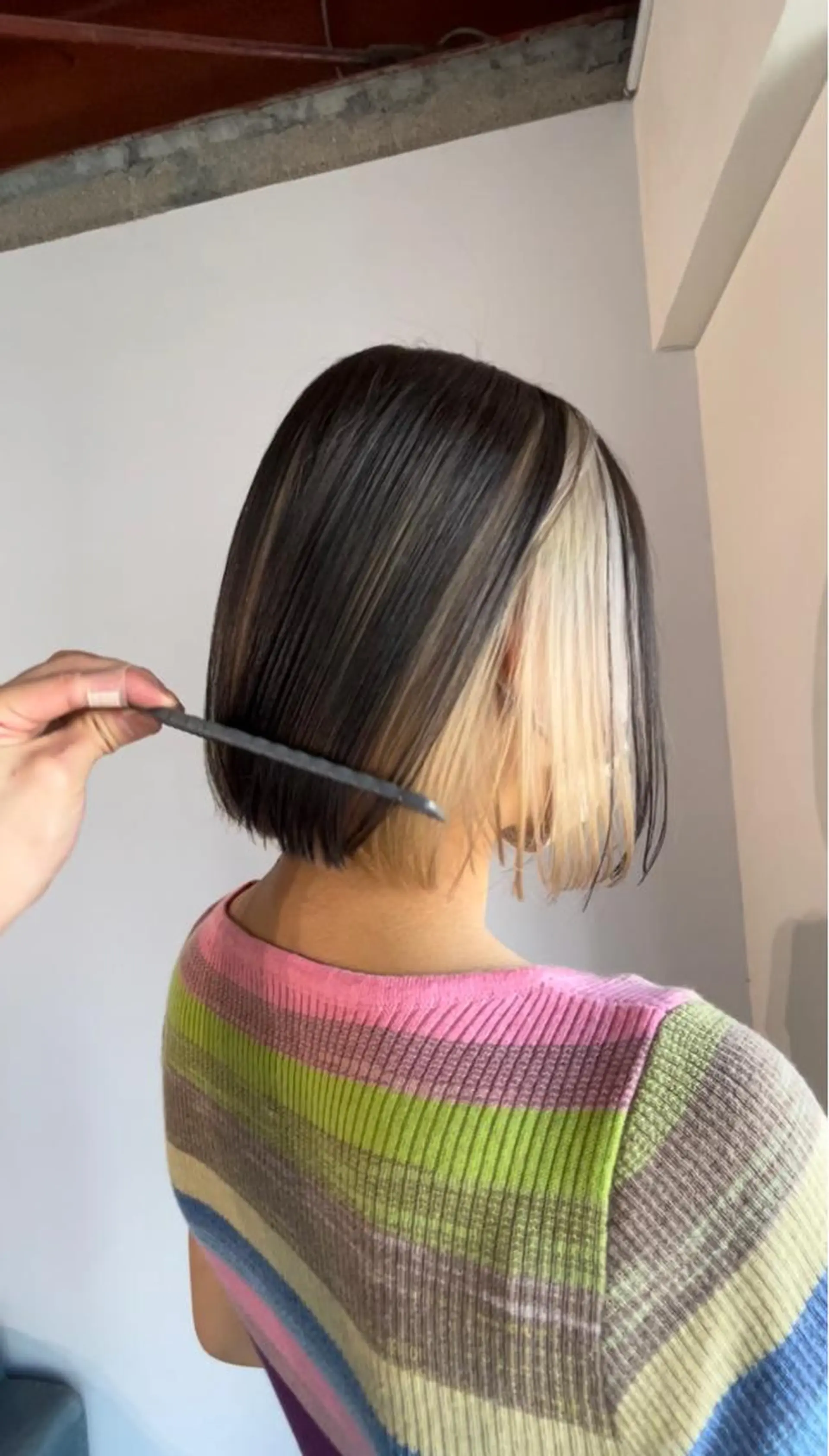 ミディアム ミディアムパーマ ボブ ハイライト 髪質改善 レイヤーカット La fith hair ray所属・メンズ/パーマ/ ブリーチ/KAITOのヘアスタイル