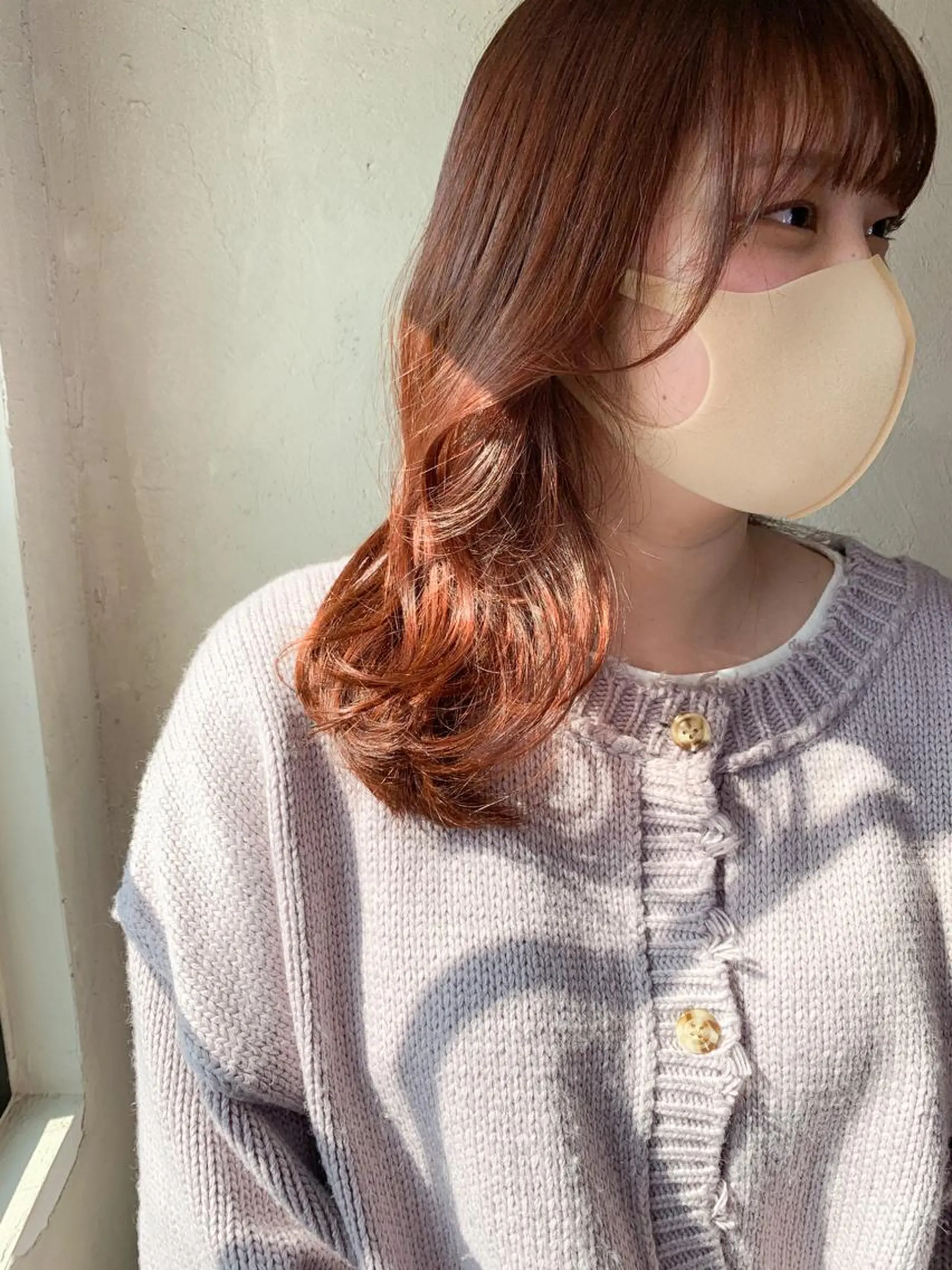 ミディアム カラー ピンクカラー カット ヘアカラー 似合わせ特化🌷 kasumiのヘアスタイル