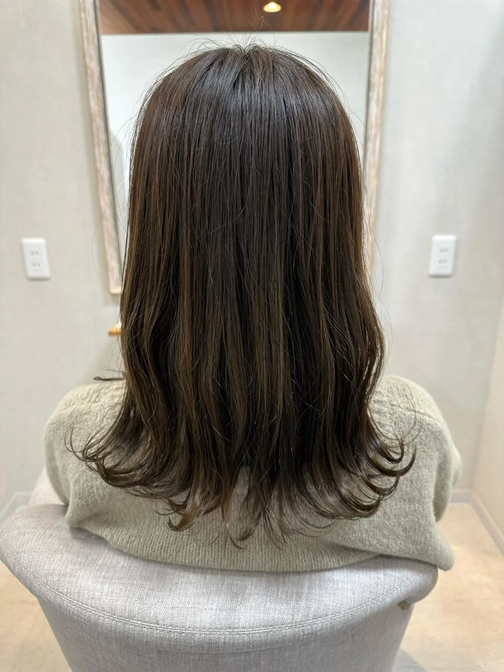 セミロング カラー オリーブカラー カット ヘアカラー 池田 雄太 ✨美髪縮毛矯正✨のヘアスタイル