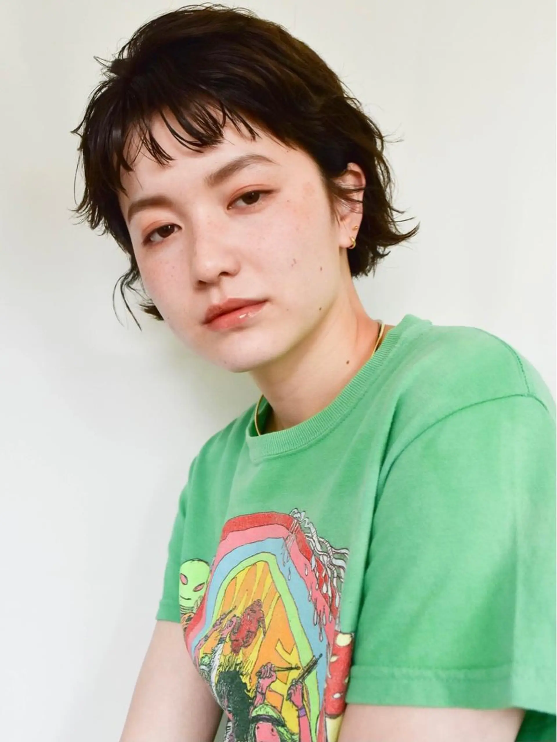 ショート カラー パーマ 高橋 愛美のヘアスタイル