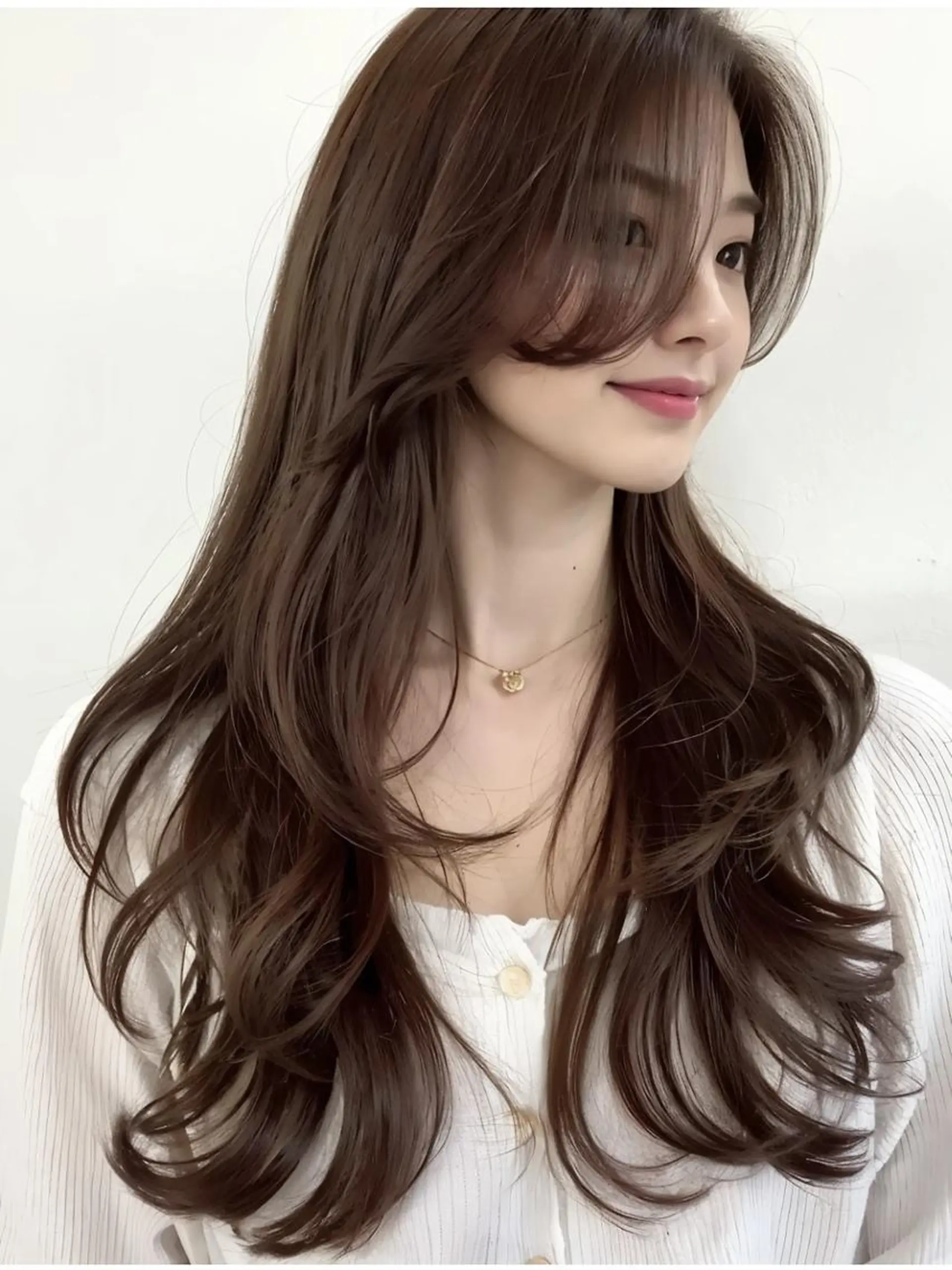 セミロング 髪質改善🇰🇷 レイヤーカット/梅田のヘアスタイル