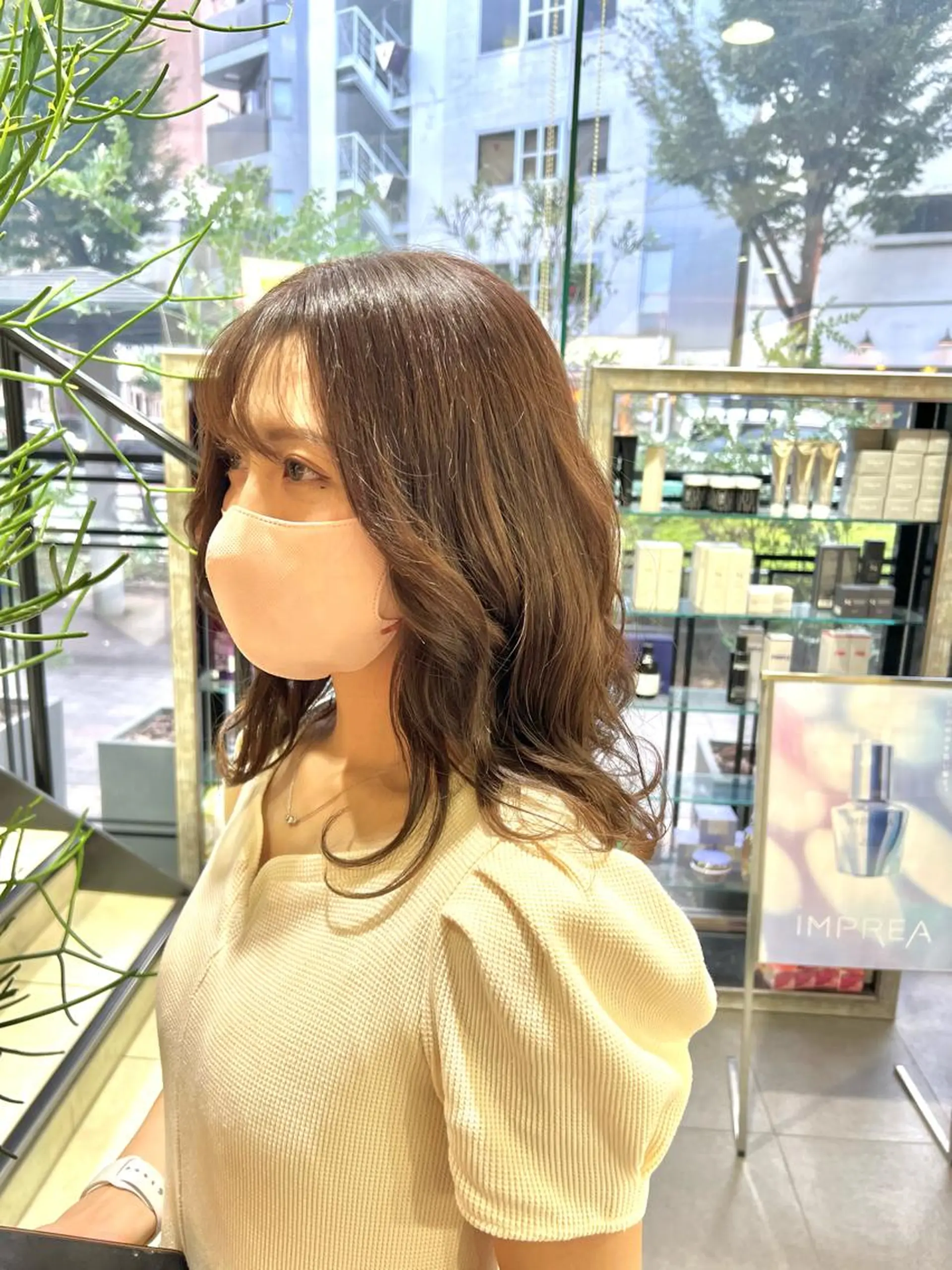 ロング カラー ブラウンカラー モカブラウン メンズカット松戸/韓 国/メンズパーマ航太のヘアスタイル