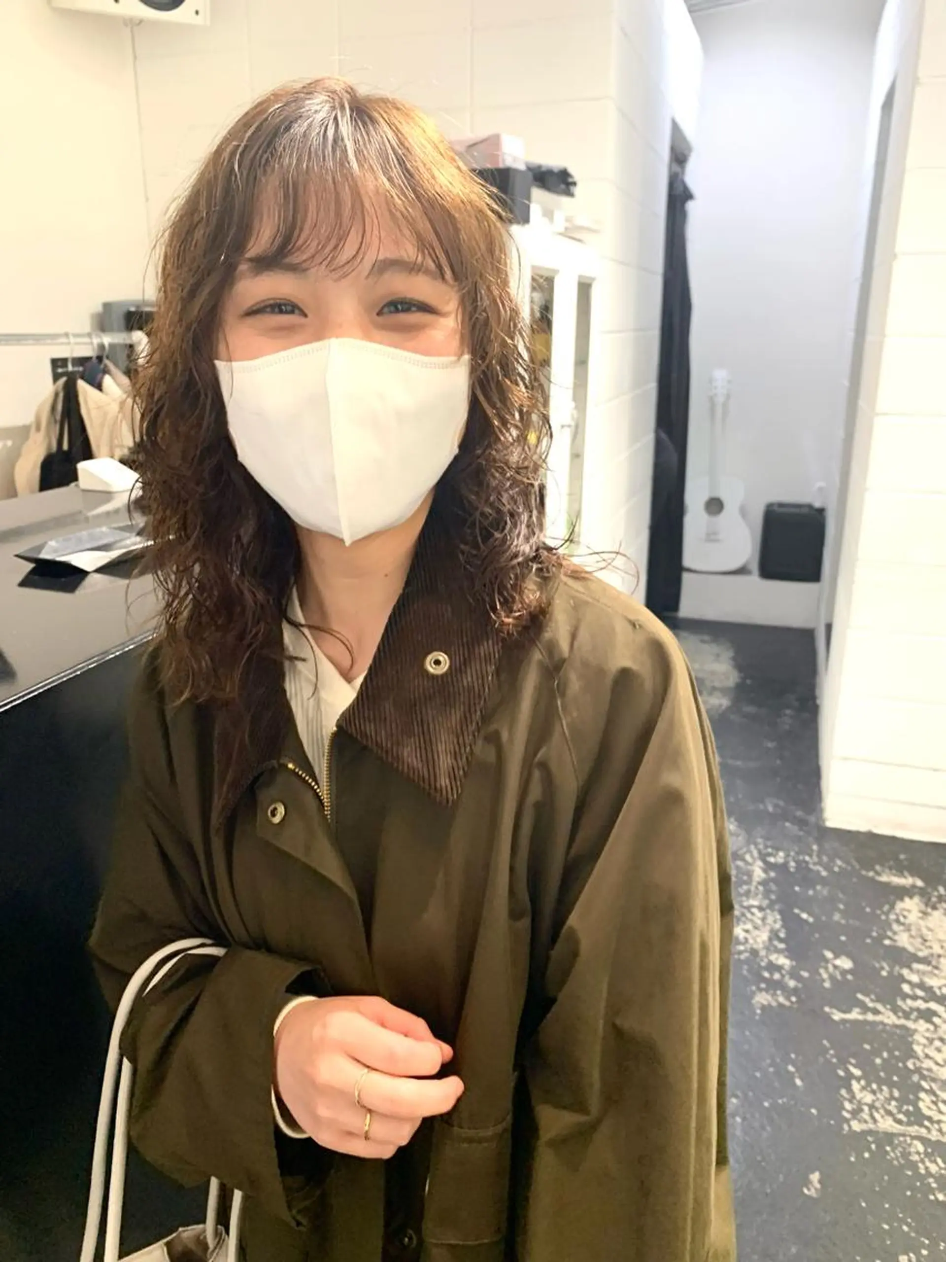 セミロング カラー パーマ カット ヘアカラー パーマ トリートメント レイヤーカット/艶髪 ✨💭KIRARIのヘアスタイル