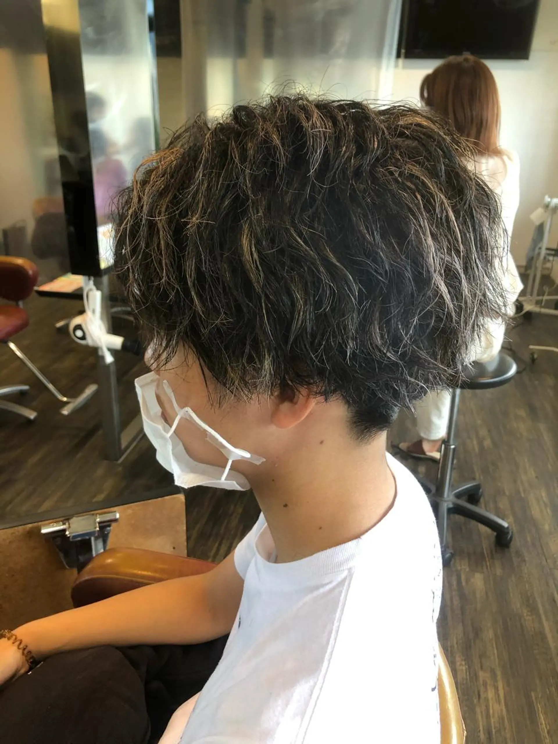 カラー メンズ メンズハイライト マッシュ ハイライトカラー メンズスタイル /メンズパーマ/須藤のヘアスタイル