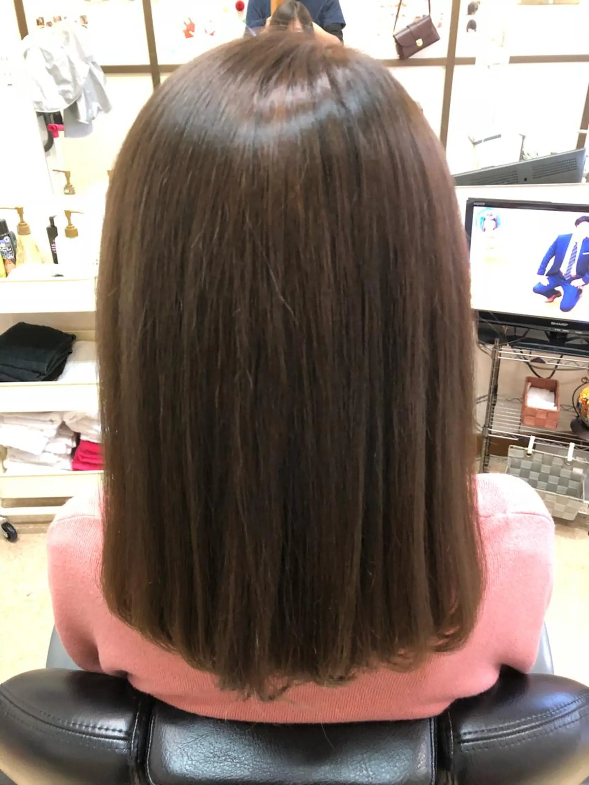 ミディアム 縮毛矯正 ヘアサロン モカ所属・石塚 浩のヘアスタイル