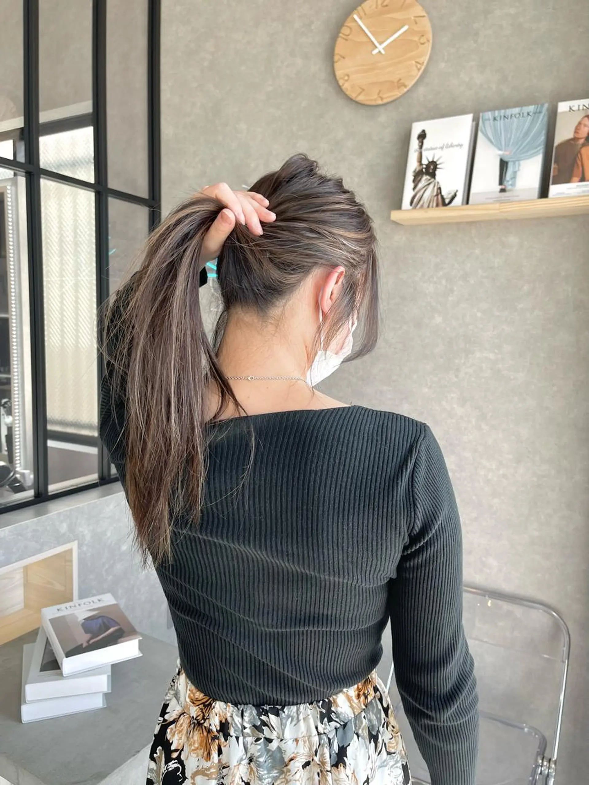 ロング カラー カット ヘアカラー トリートメント mood tatemachiのヘアスタイル