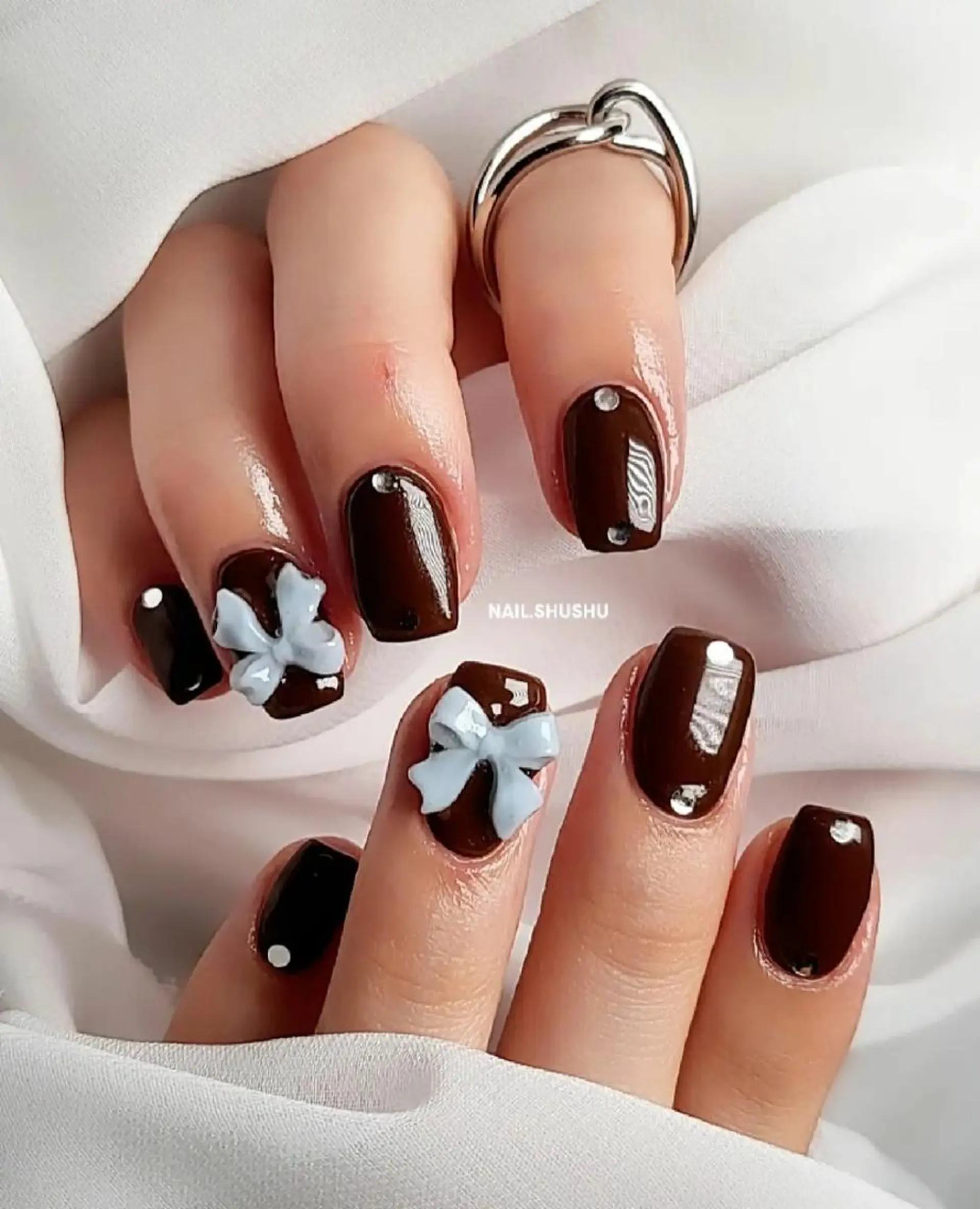 ネイル 持ち込み ニュアンスネイル ワンカラーネイル シンプルネイル 夏ネイル 3dパーツ/流行り 👧shushu❤️のネイルデザイン