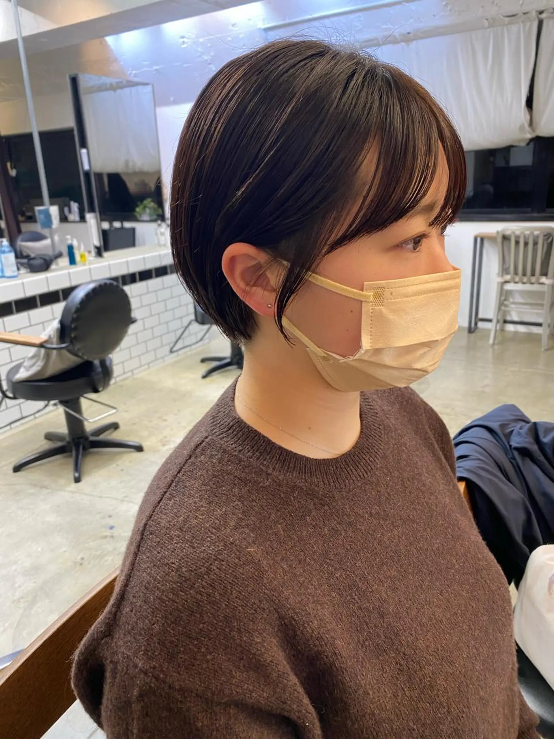 ショート カラー カット ヘアカラー トリートメント IVORY.所属・🟩白髪ぼかし/ボブ /ショートヘア/大司のヘアスタイル