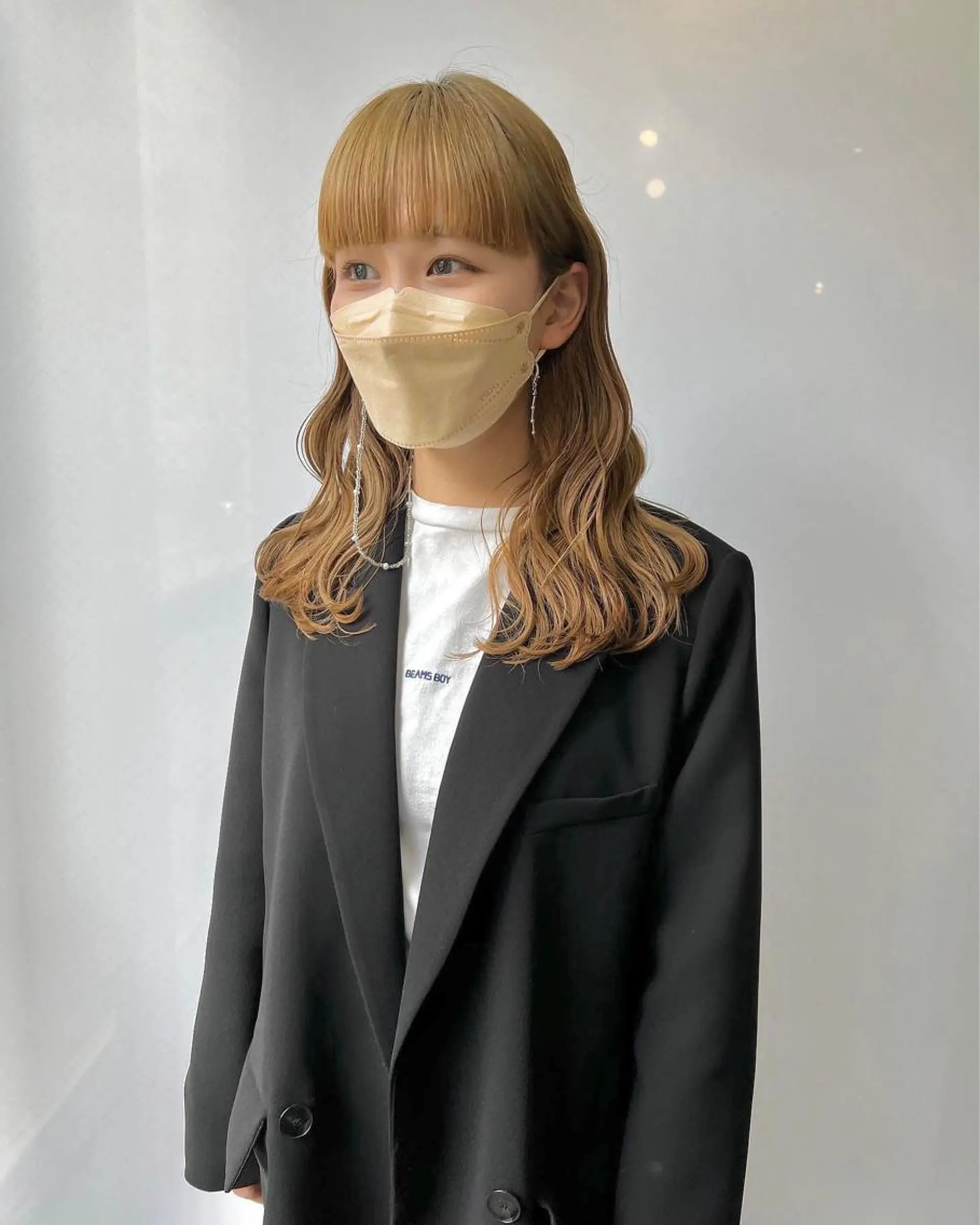 ロング カラー ヘアアレンジ ヘアカラー トリートメント ツガミ リナのヘアスタイル