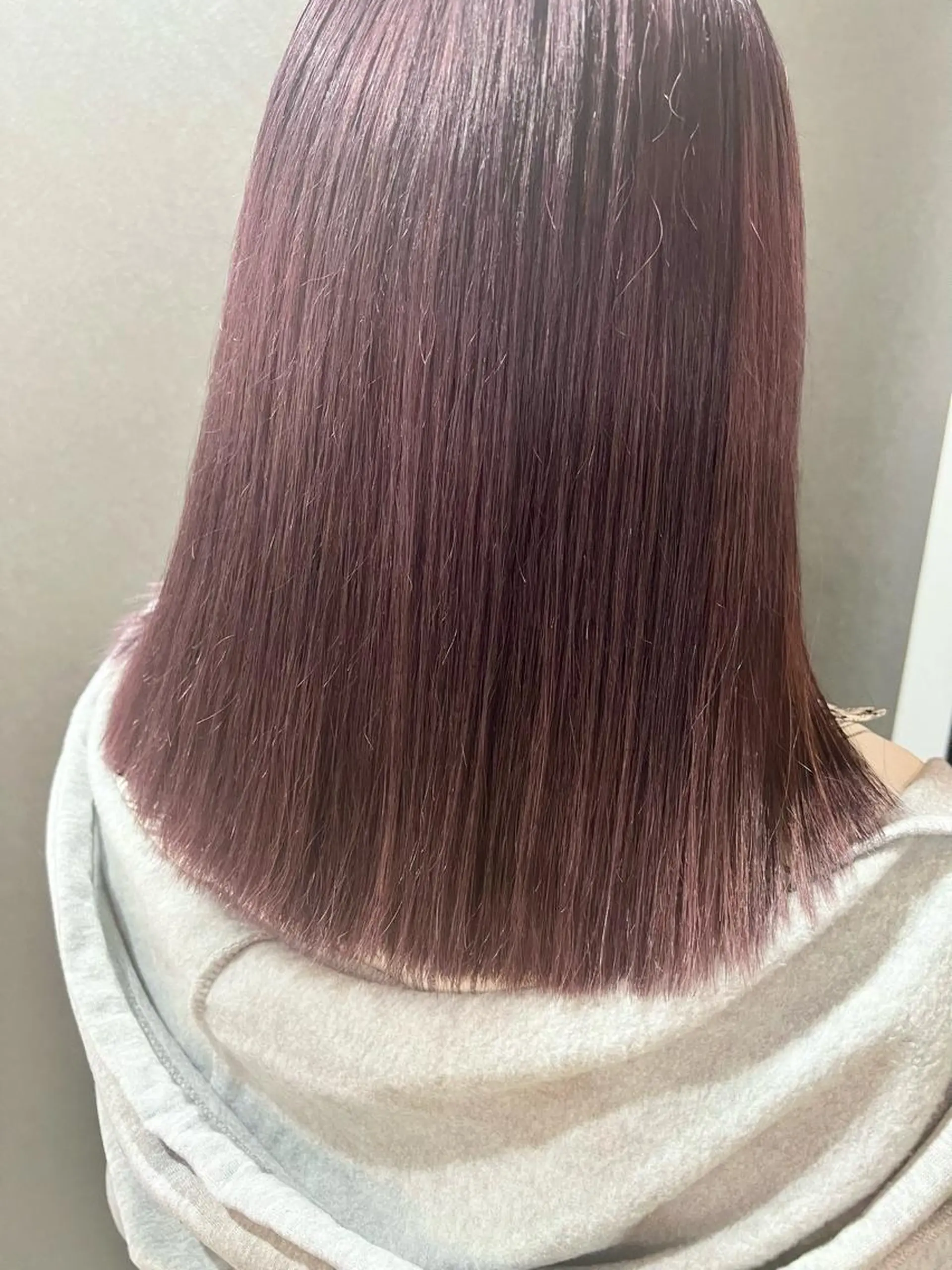 ミディアム 目を惹く艶髪/髪質 改善カラー🤎ぐっちのヘアスタイル