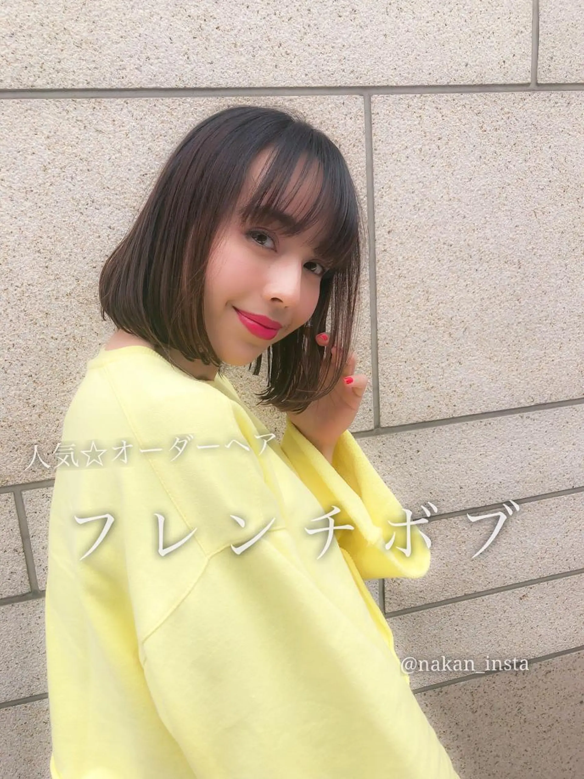 ショート カラー 顔周りレイヤー/ボブ 銀座✨中野まさひろのヘアスタイル