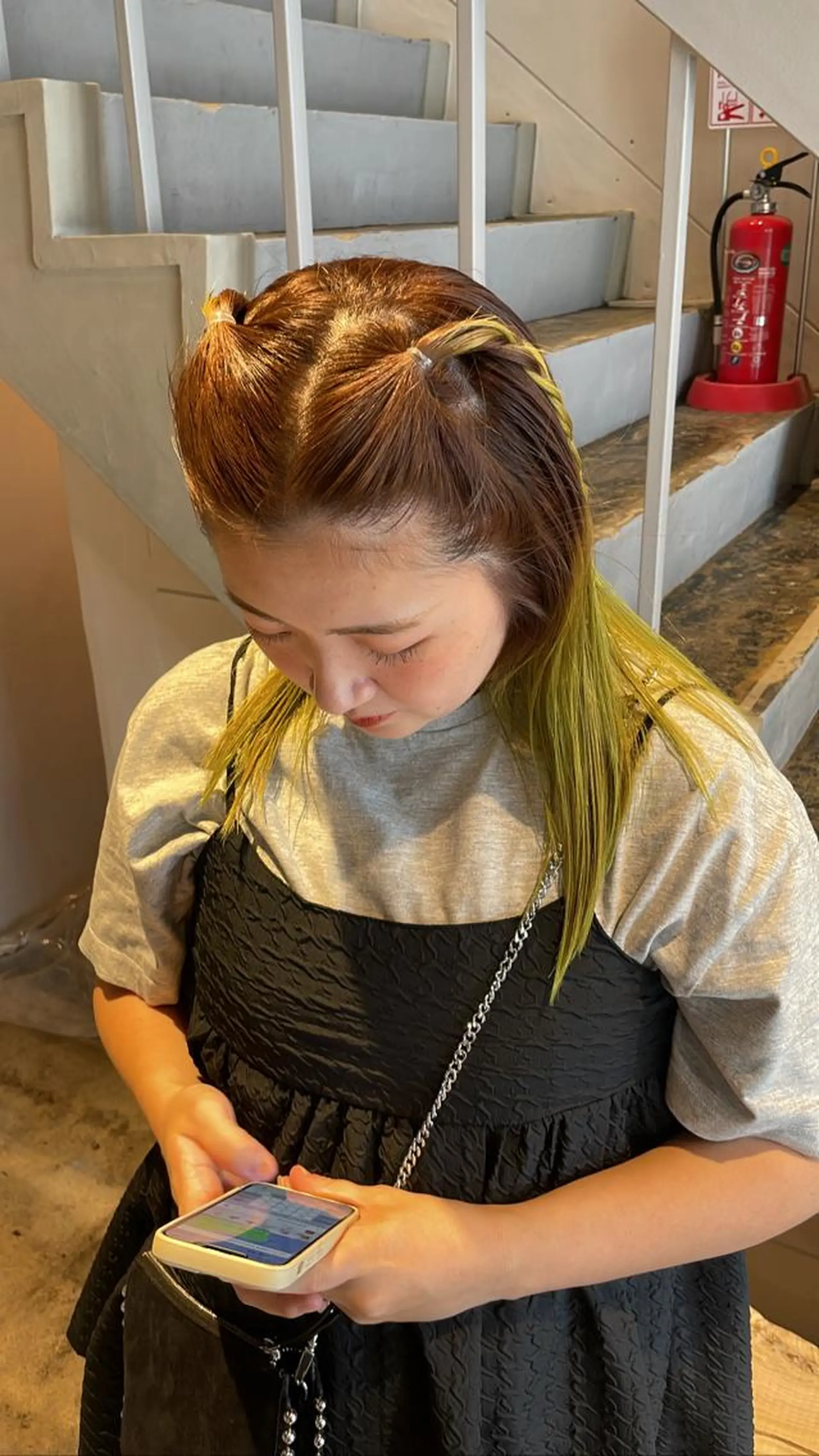 カラー パーマ/透明感カラー 小松のヘアスタイル