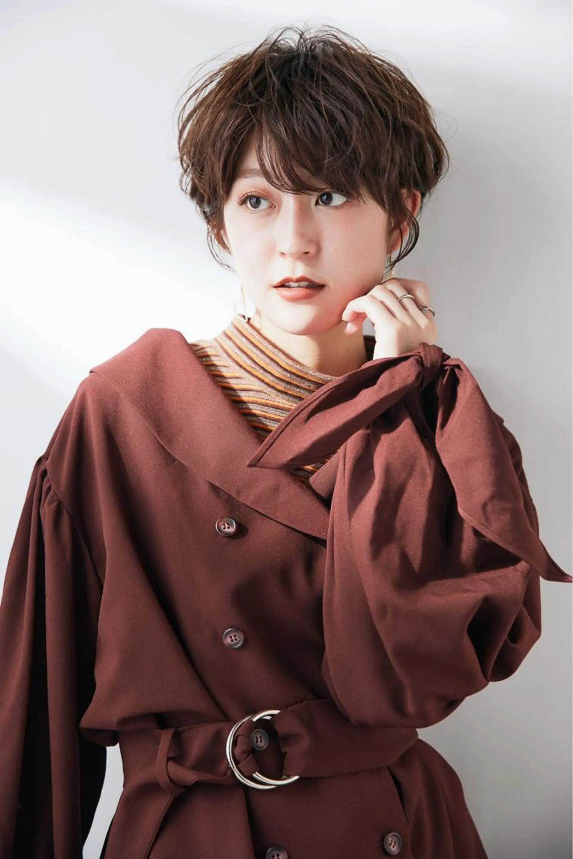 ショート ショートボブ ボブ くびれヘア ショートヘア 🎨インナーカラー が得意👍新垣⚜️のヘアスタイル