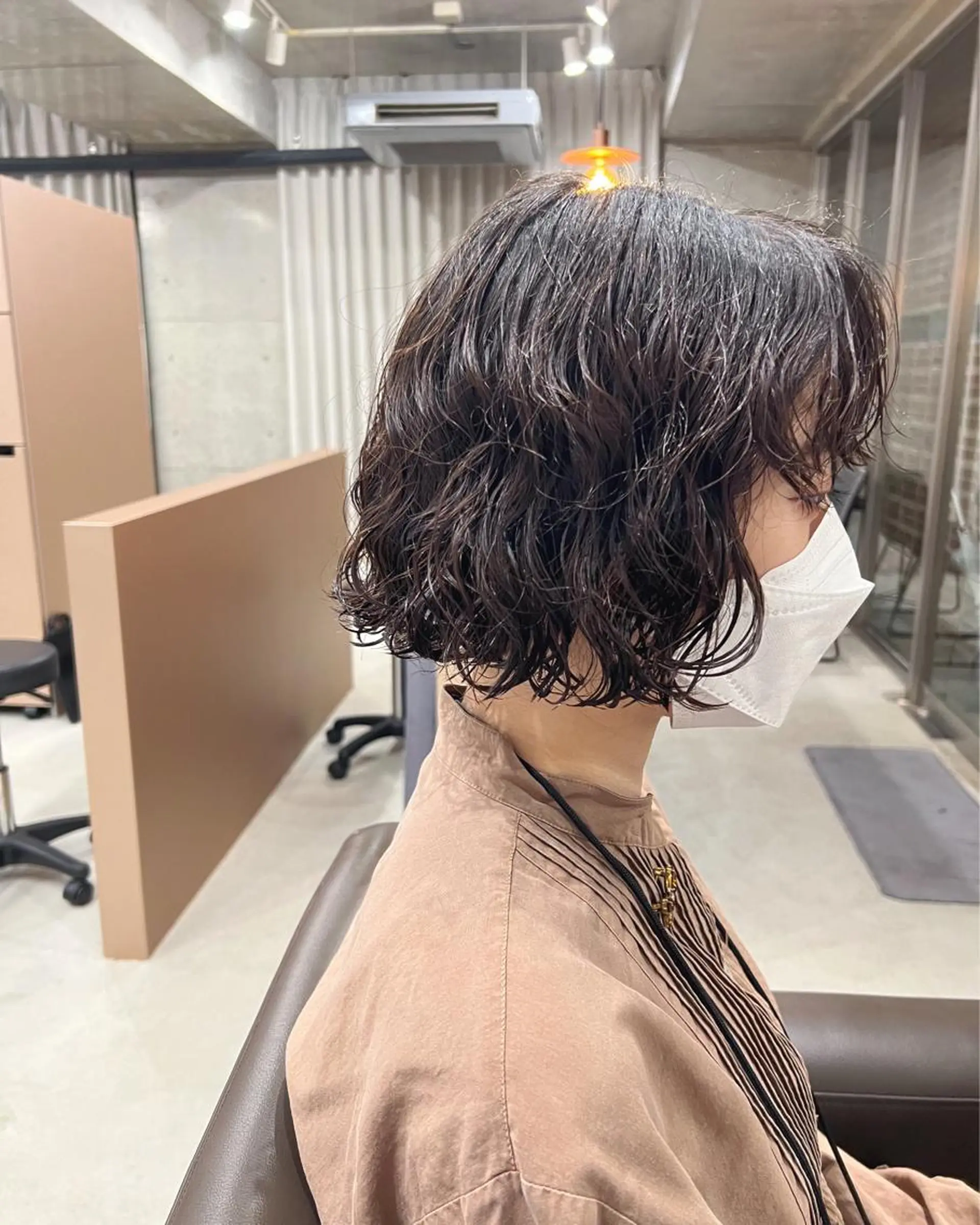 ショート パーマ ボブパーマコテ巻き風 パーマNo1深江秀平のヘアスタイル