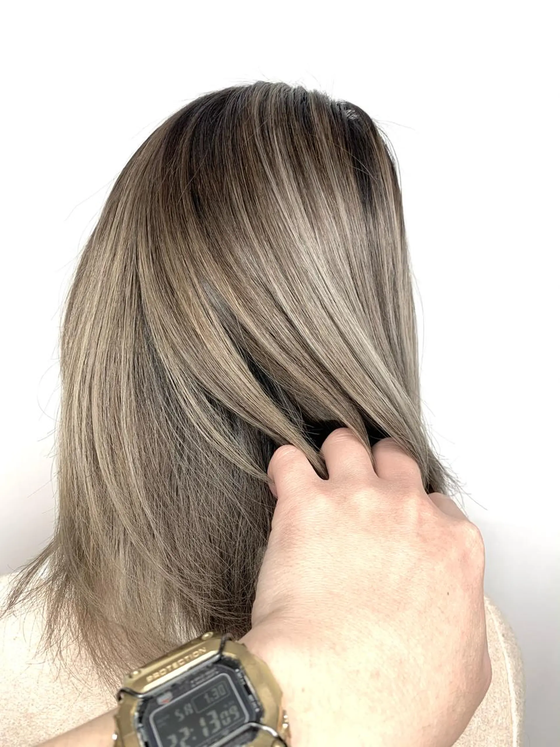 ミディアム カラー パーマ ヘアアレンジ メンズ キッズ ネイル マツエク・マツパ 髪質改善 艶髪🔵ﾌｾﾅｵﾔのヘアスタイル