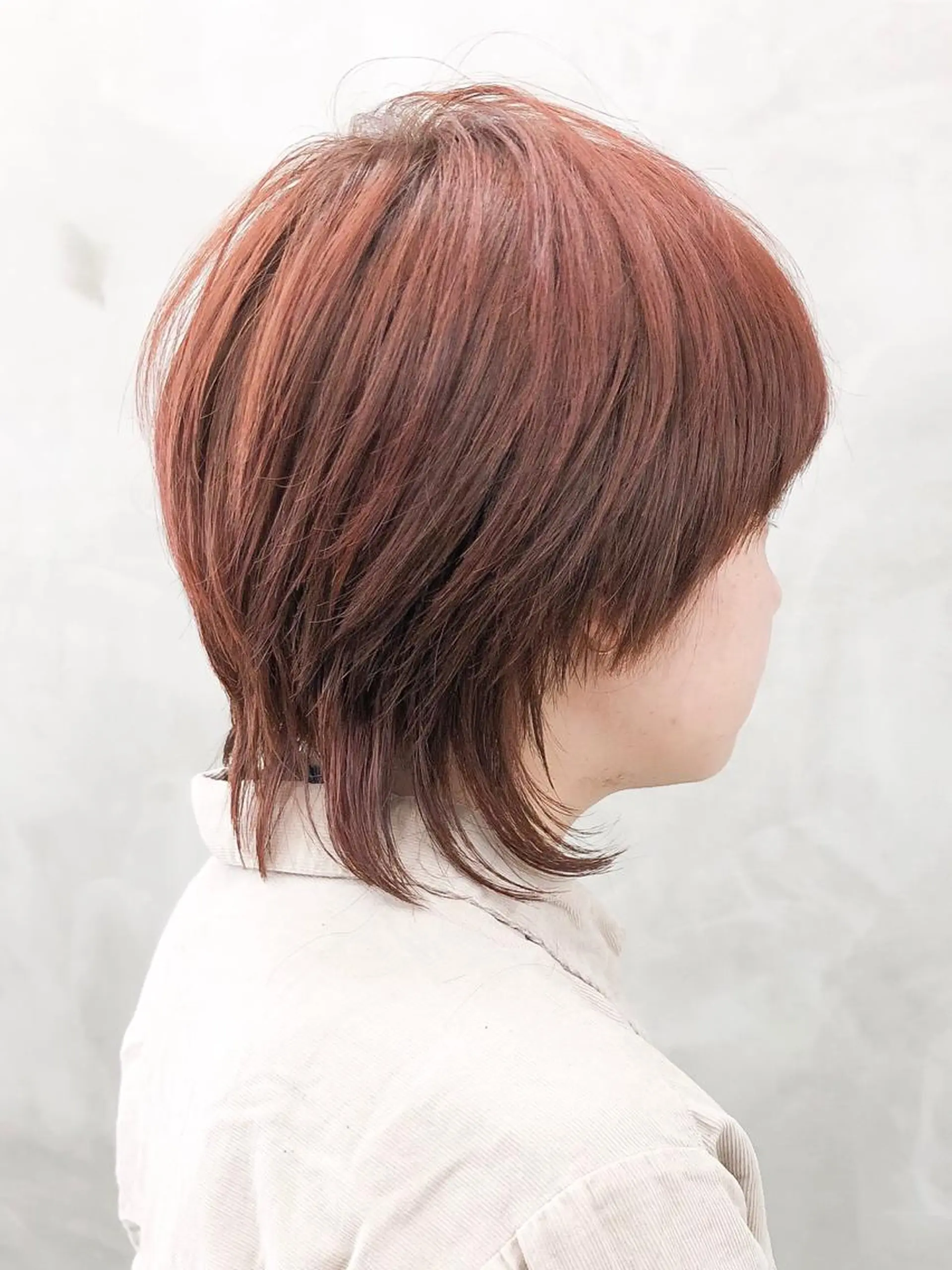 ショート カラー オレンジ ショートヘア ウルフカット カット ヘアカラー トリートメント ショート・ボブ 徳竹淳一のヘアスタイル