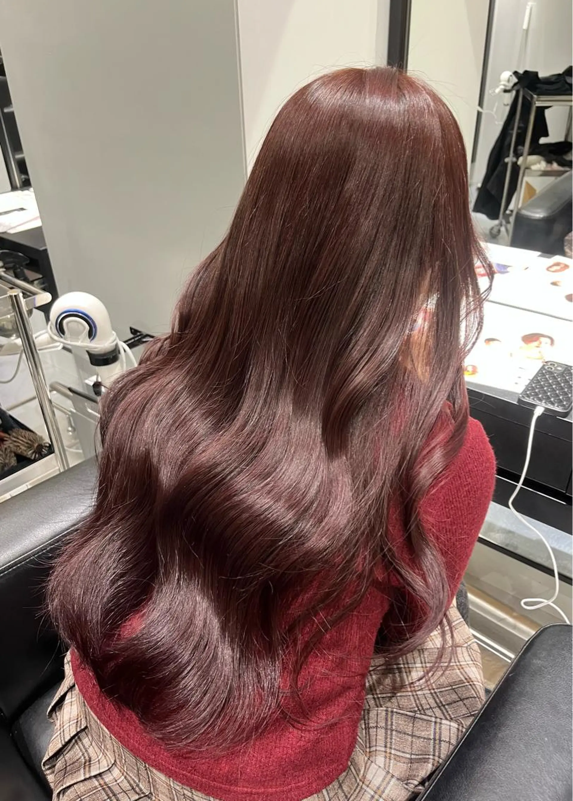 カラー ピンクカラー 🟣niw SHUNNA🟣のヘアスタイル