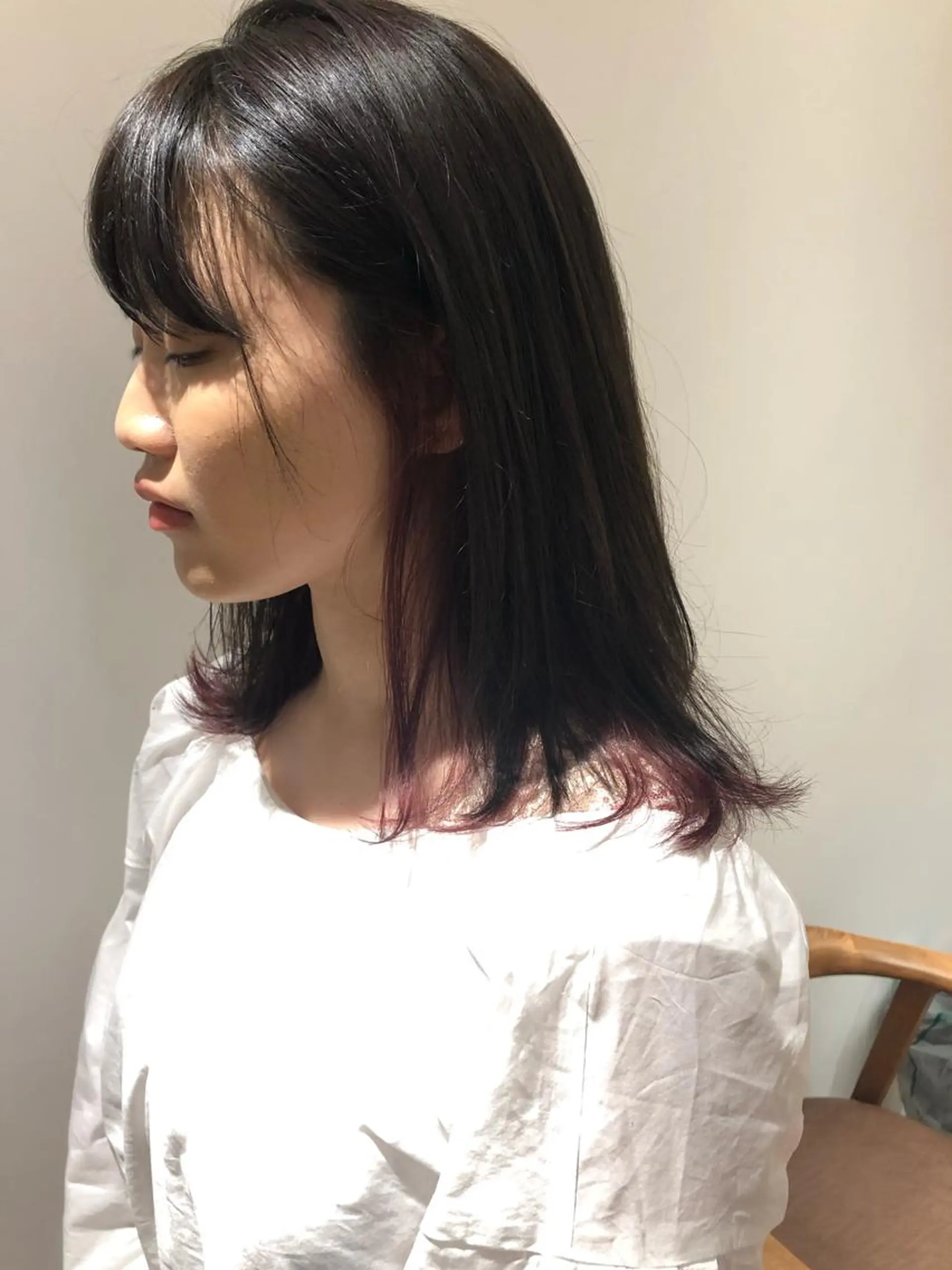 セミロング カラー IVORY.所属・🟩白髪ぼかし/ボブ /ショートヘア/大司のヘアスタイル