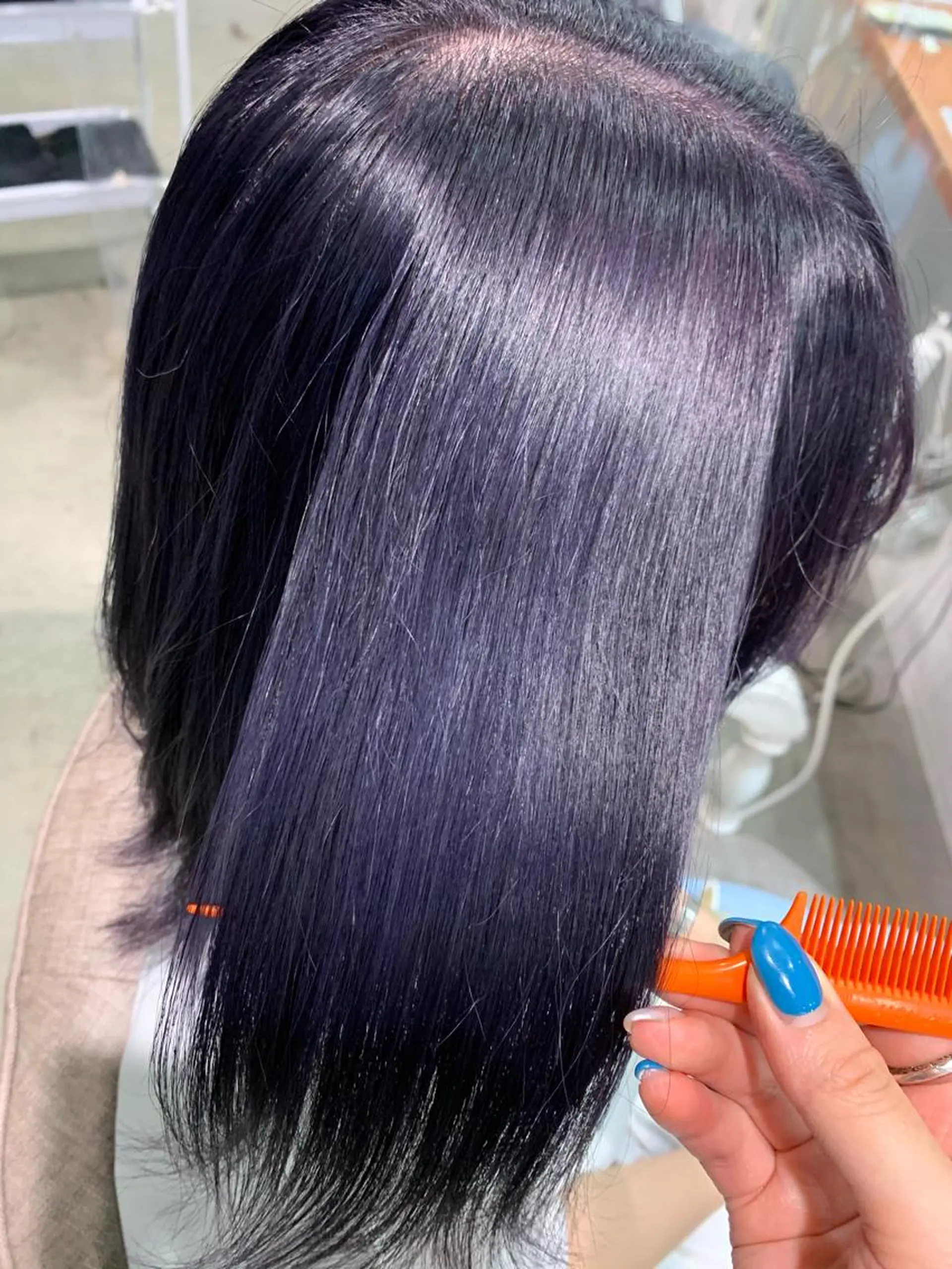 セミロング カラー ヘアアレンジ ハイライトカラー オリーブカラー ハイライト 髪質改善 小顔カット 指名支持率NO.1 スタイリストのヘアスタイル