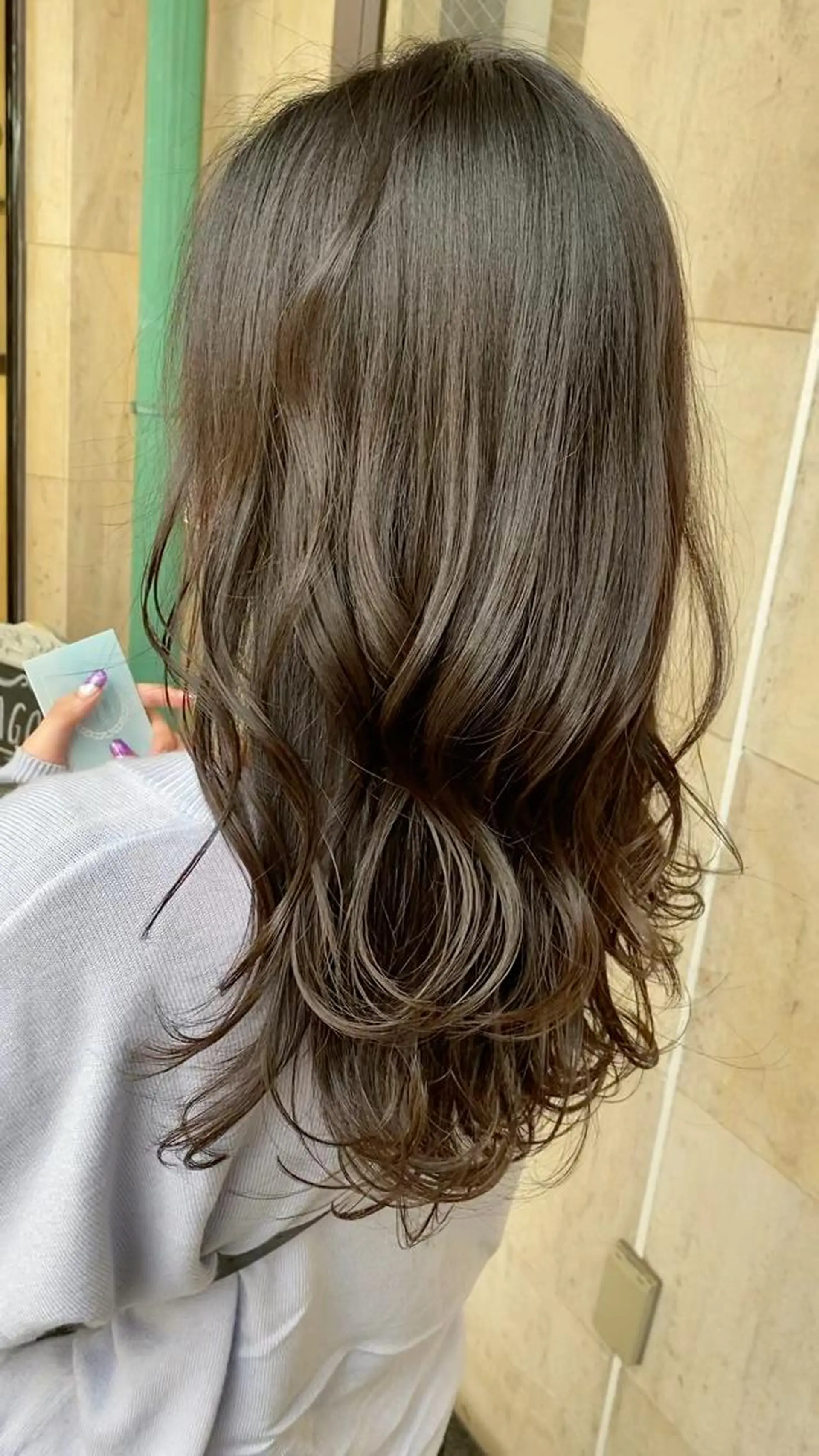 ロング カラー ブリーチなし✨艶髪 カラー𓃲YAGIのヘアスタイル