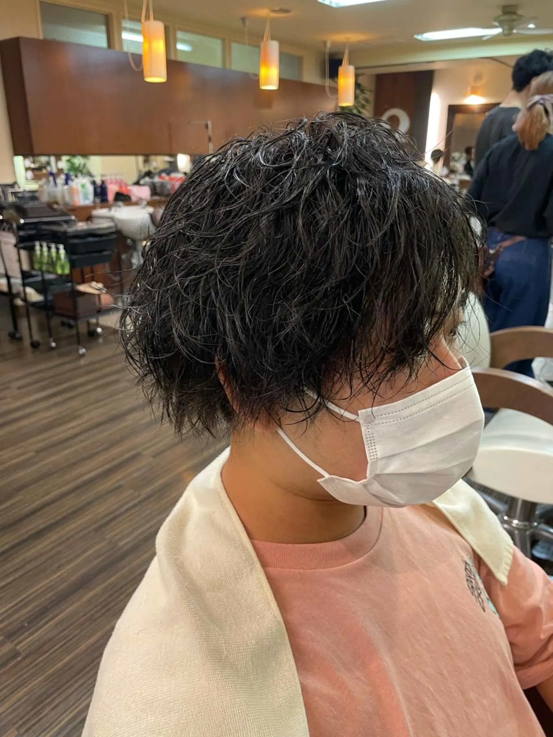 ショート パーマ メンズ 高取大将 /髪質改善/艶髪のヘアスタイル