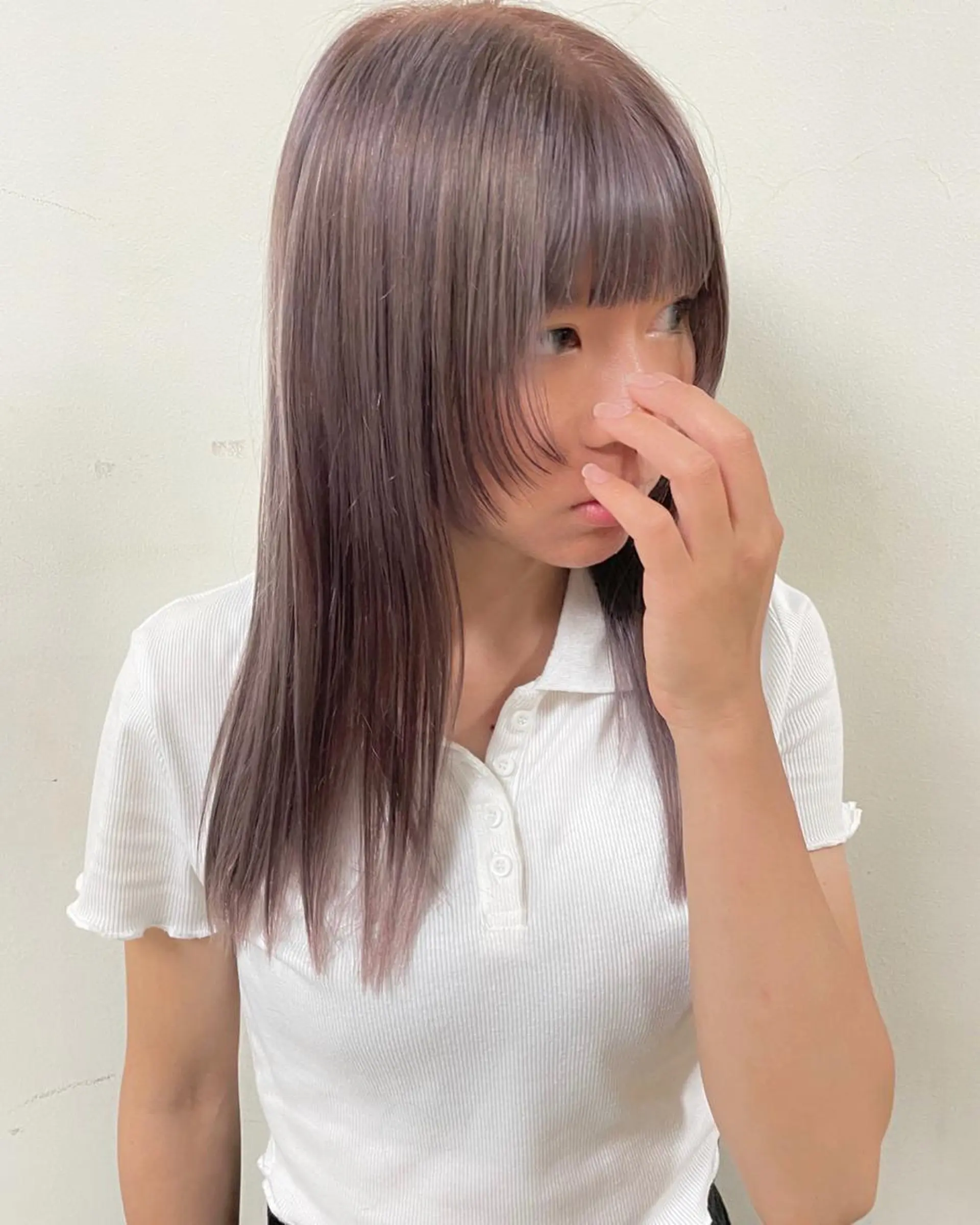 ロング カラー ヘアアレンジ カット ヘアカラー トリートメント maoブリーチ無し 似合わせカラーのヘアスタイル