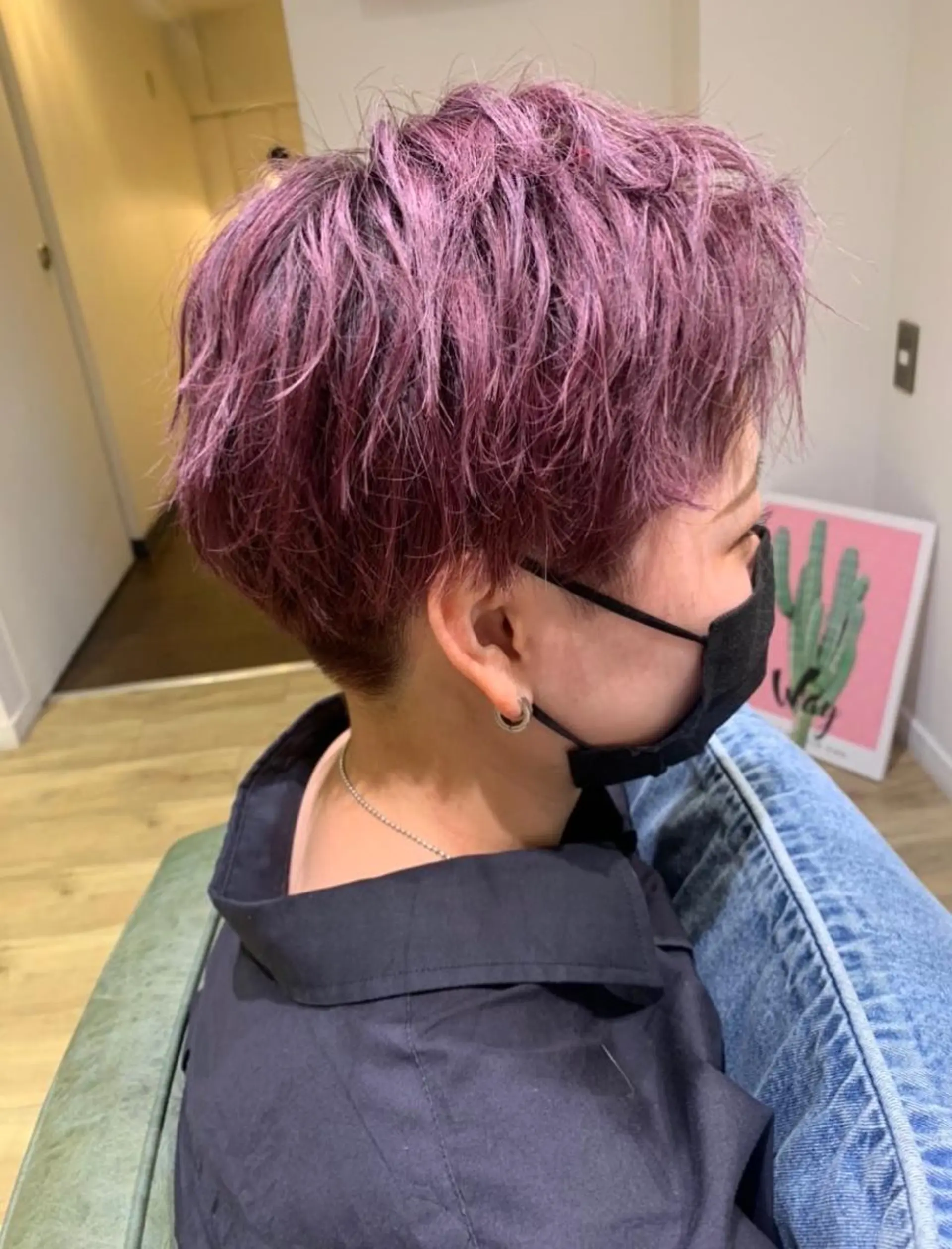 ショート カラー 🎖️似合わせメンズ パーマ🎖️カネキのヘアスタイル