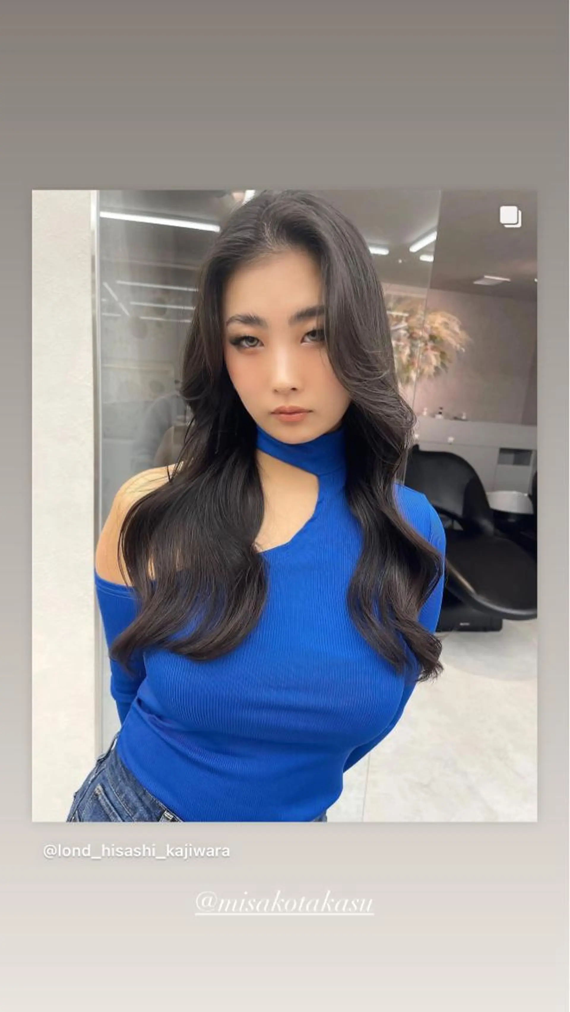 ロング カット ヘアカラー トリートメント 顔周り🇰🇷ロンド レイヤー✨カジワラのヘアスタイル