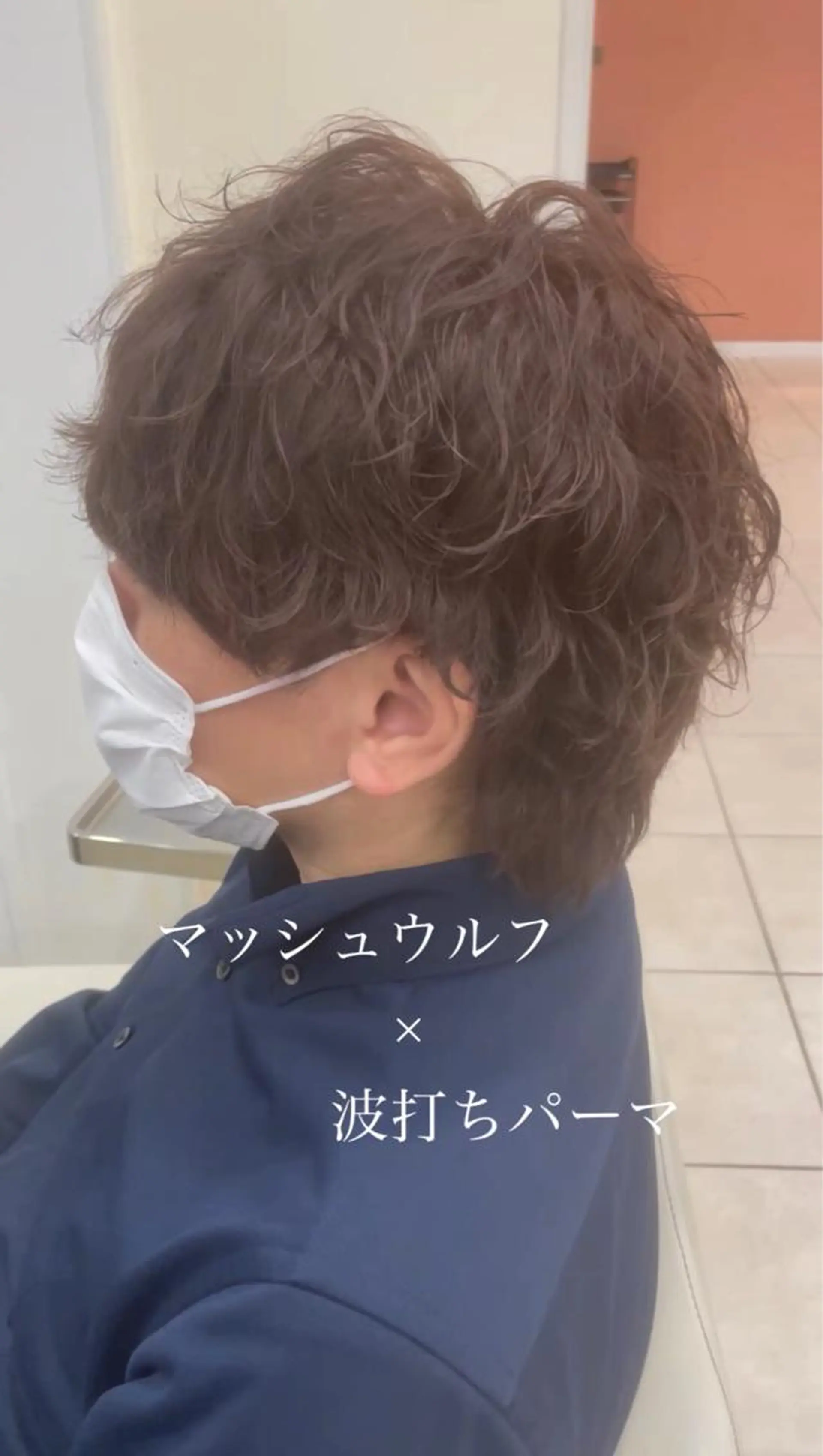 ショート パーマ メンズ メンズウルフカット ウルフカット カット パーマ 大澤　裕貴 【メンズカット】のヘアスタイル