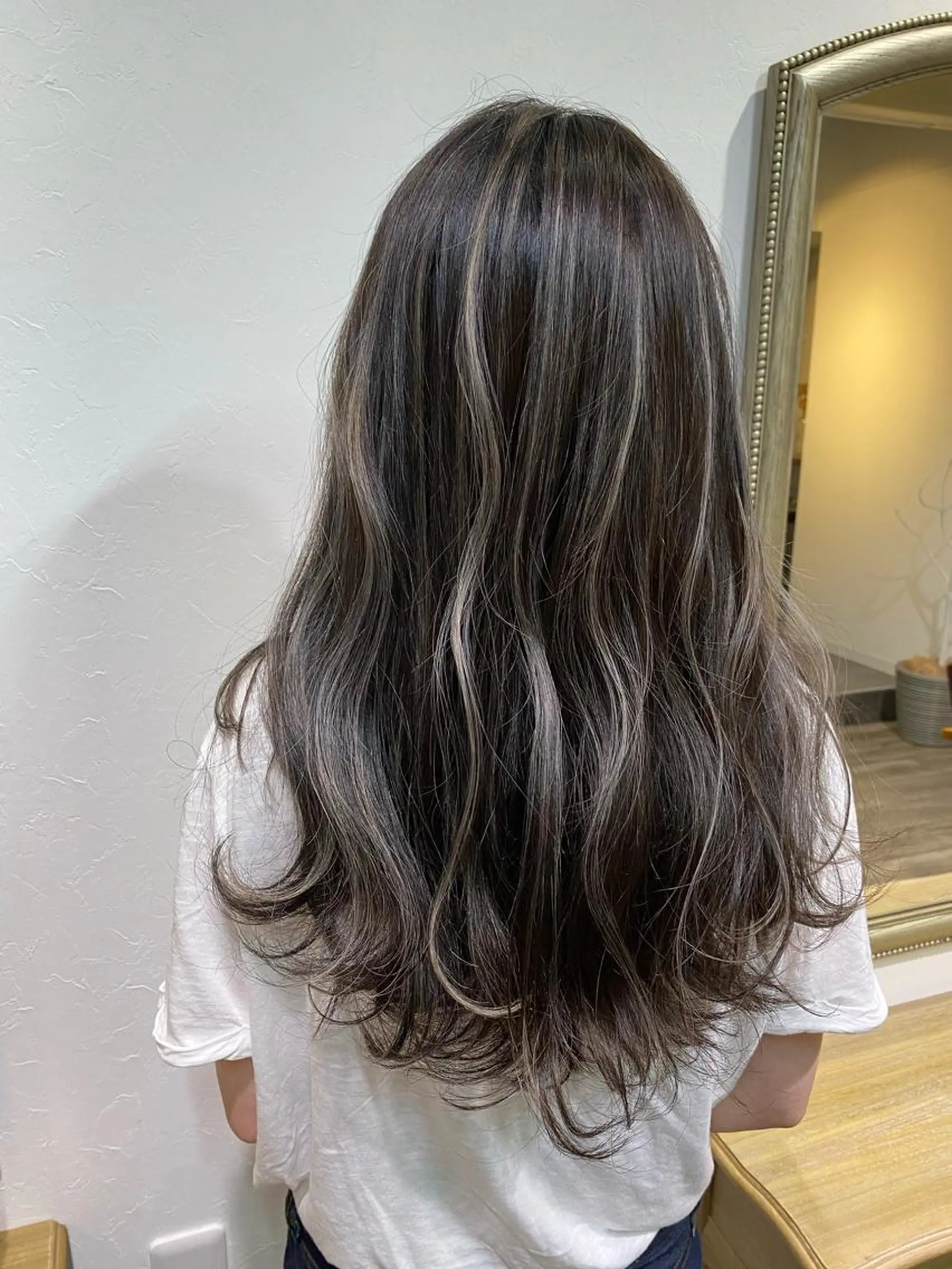 セミロング ヘアカラー 粕川 達哉のヘアスタイル