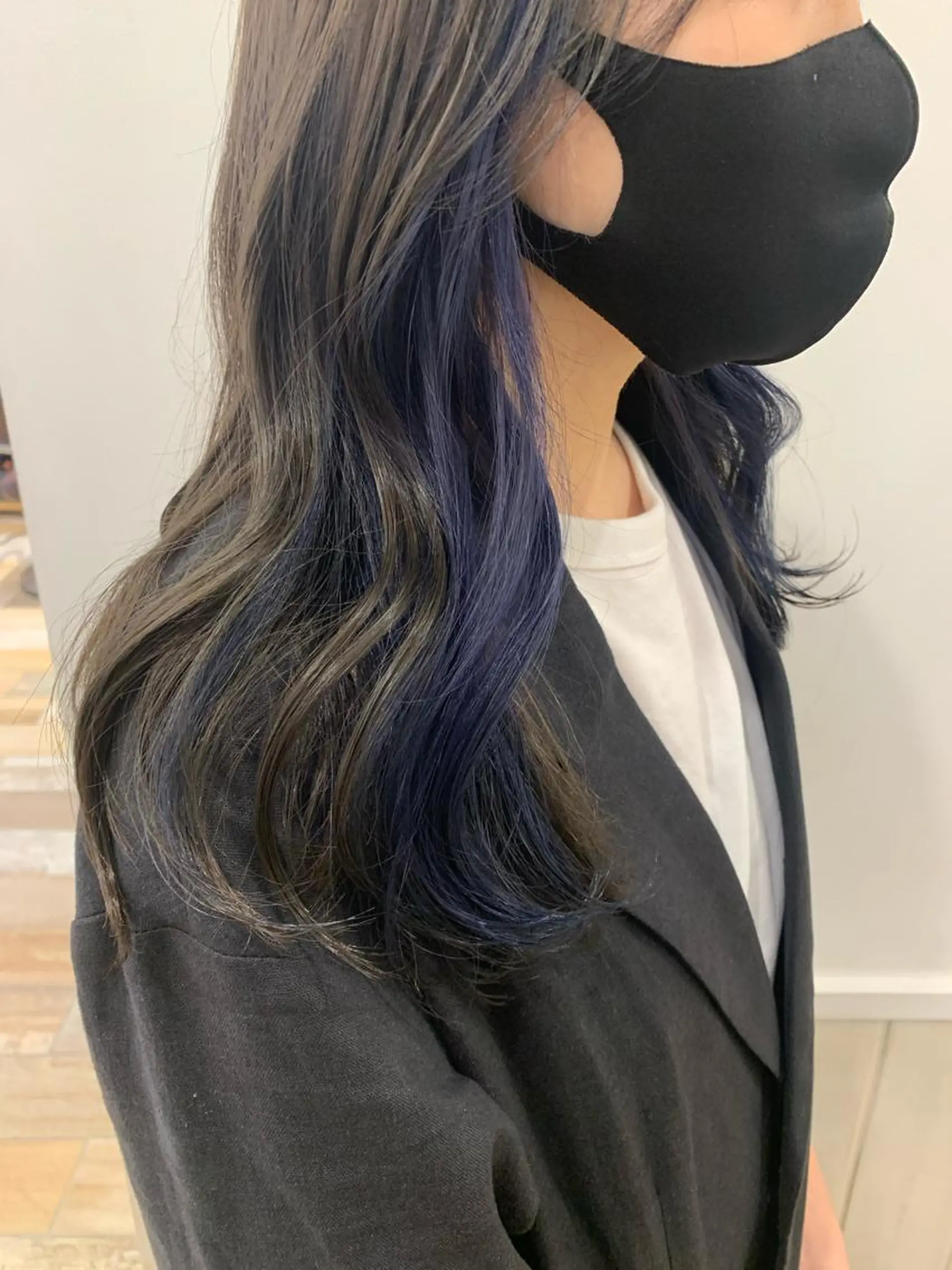 ミディアム カラー カット ヘアカラー トリートメント ぱつっとボブ/ 小野あかねのヘアスタイル