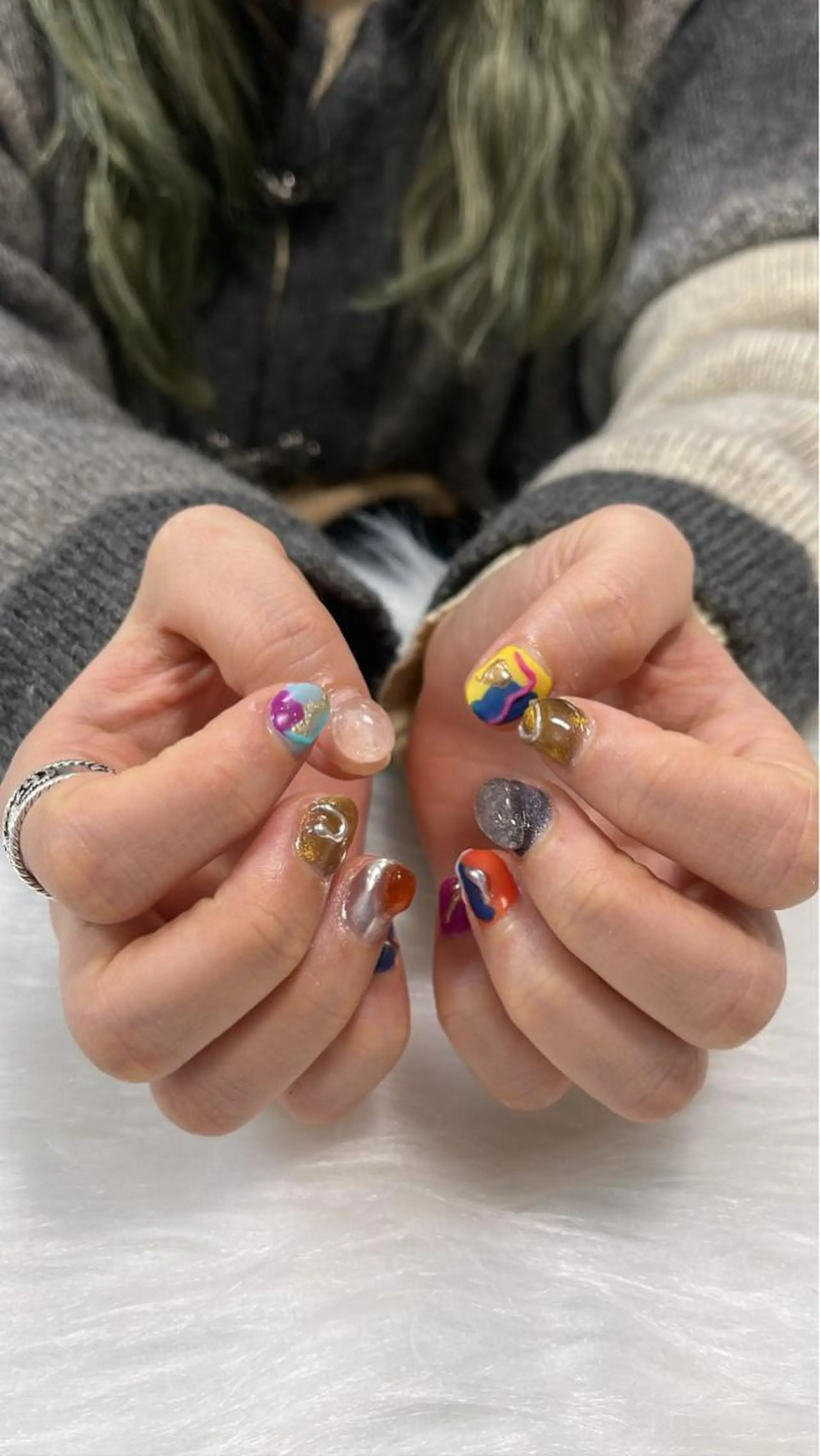 ネイル ニュアンスネイル ミントネイルサロン所属・M 🌟メンズネイリストのネイルデザイン